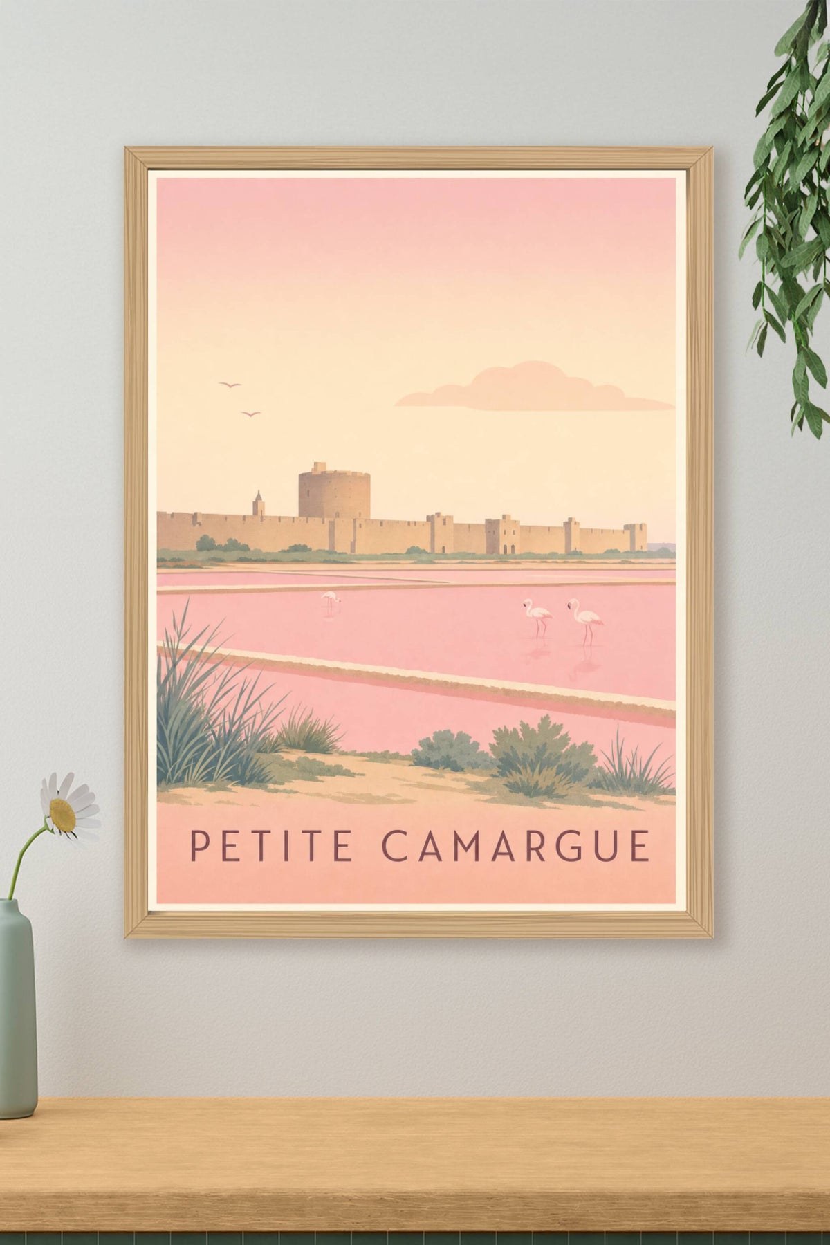 Affiche de la Petite Camargue - Poster d'Aigues-Mortes