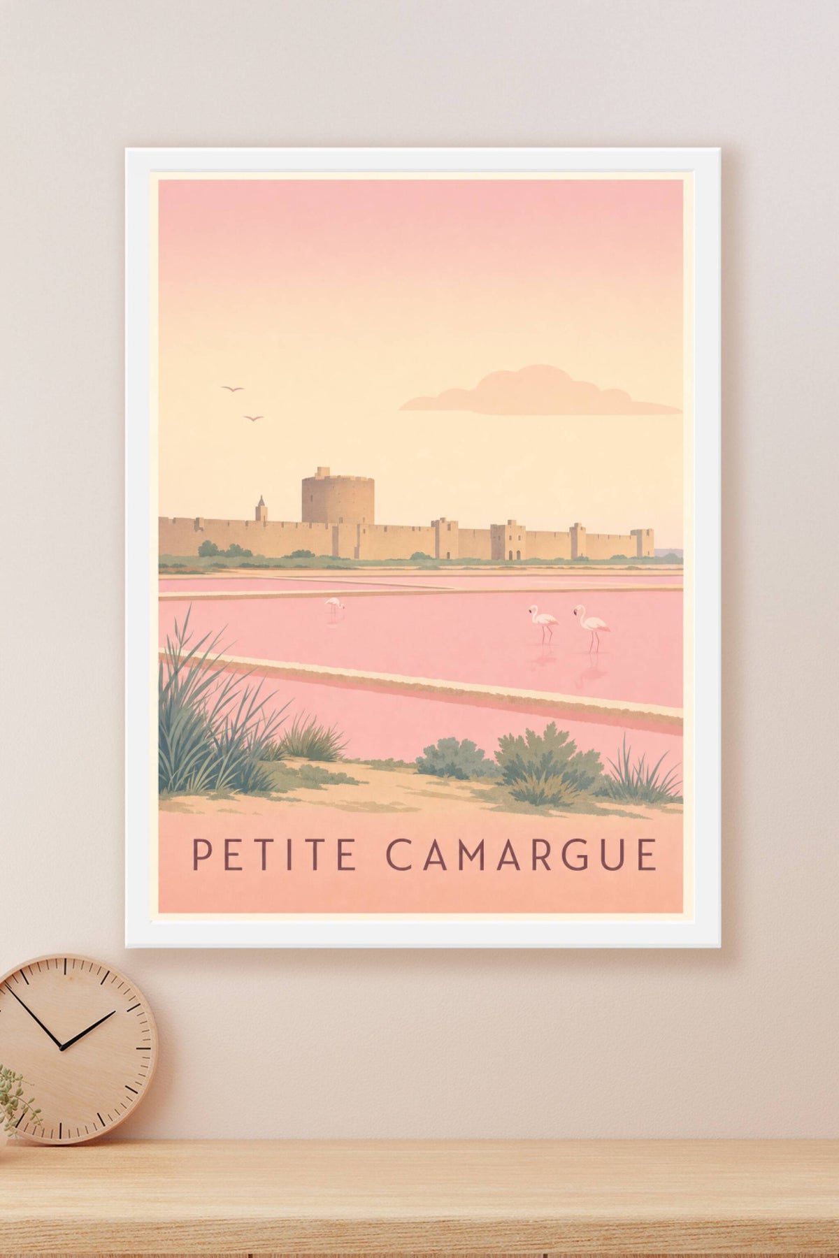 Affiche de la Petite Camargue - Poster d'Aigues-Mortes