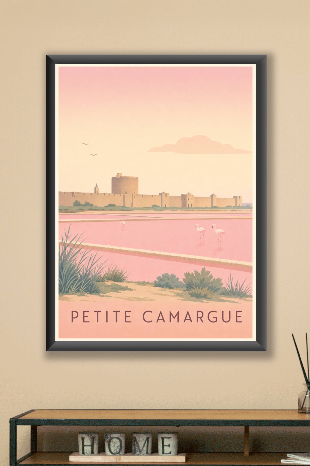 Affiche de la Petite Camargue - Poster d'Aigues-Mortes