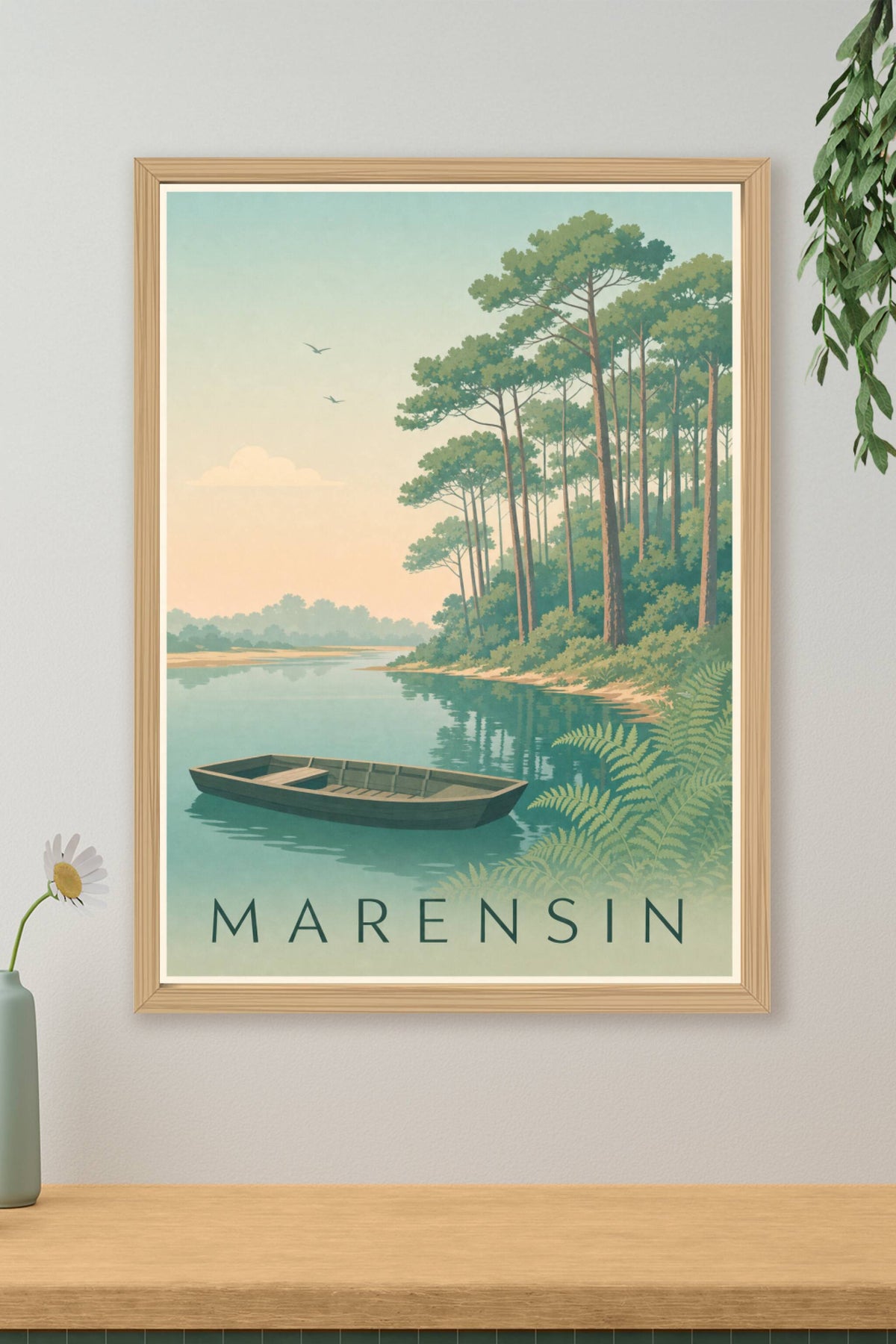 Affiche du Marensin - Poster du courant d'Huchet