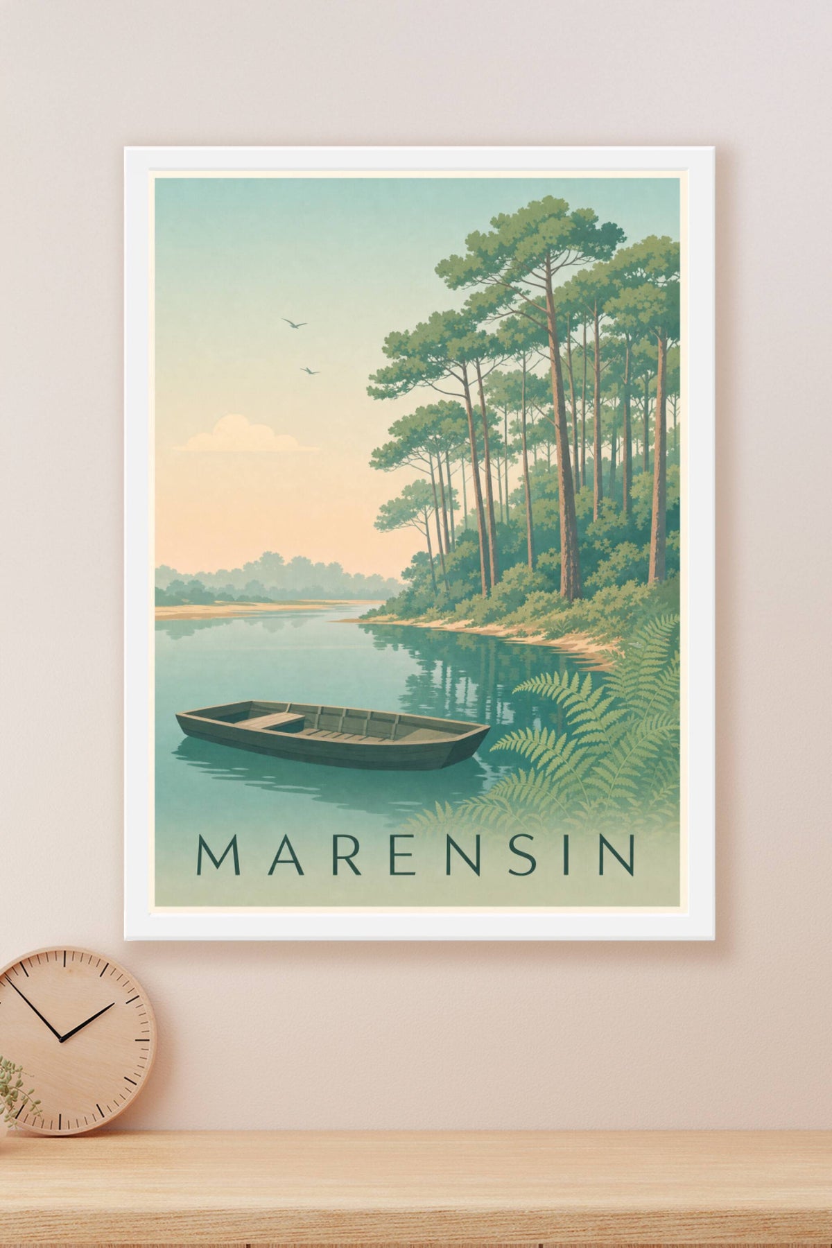 Affiche du Marensin - Poster du courant d'Huchet