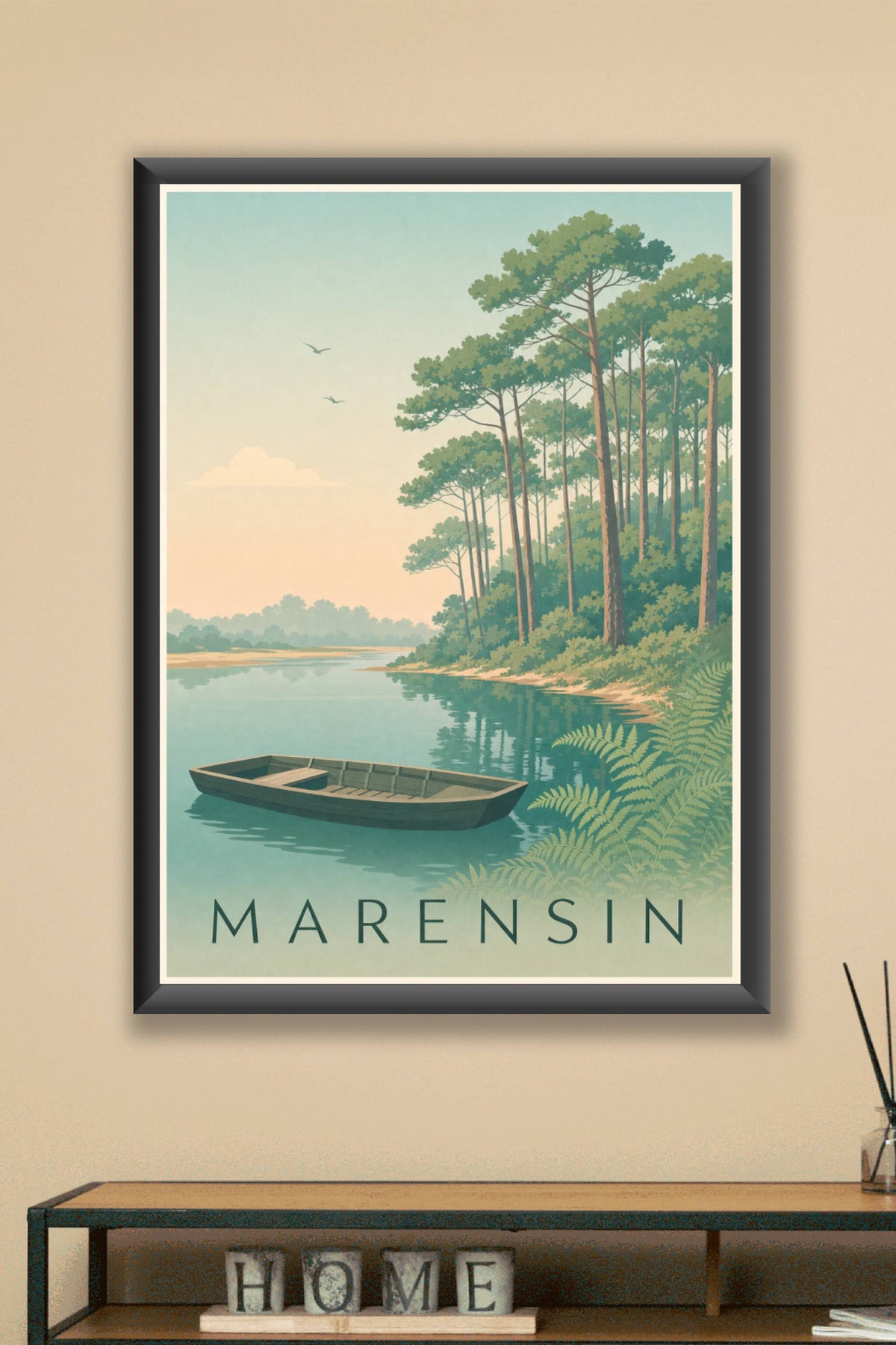 Affiche du Marensin - Poster du courant d'Huchet