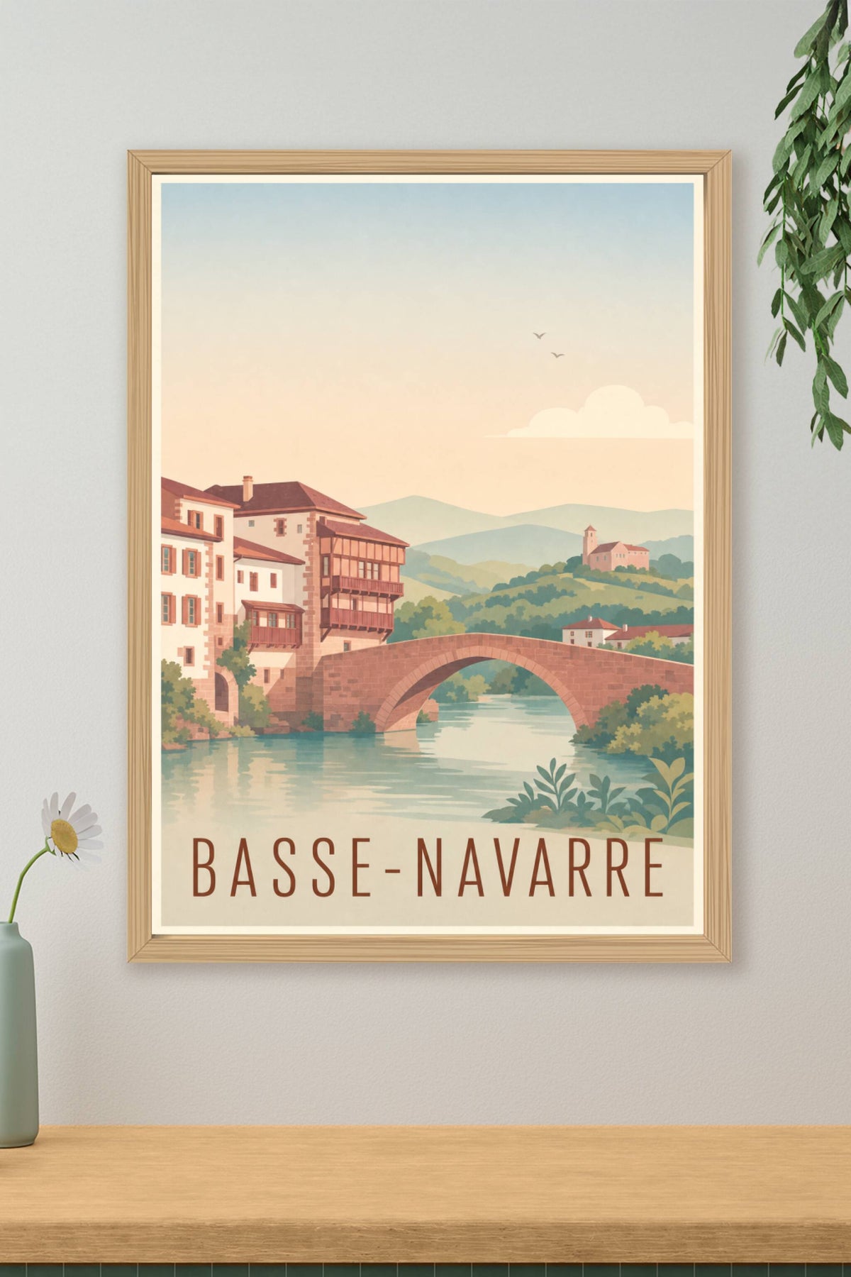 Affiche de la Basse-Navarre - Poster de Saint-Jean-Pied-de-Port