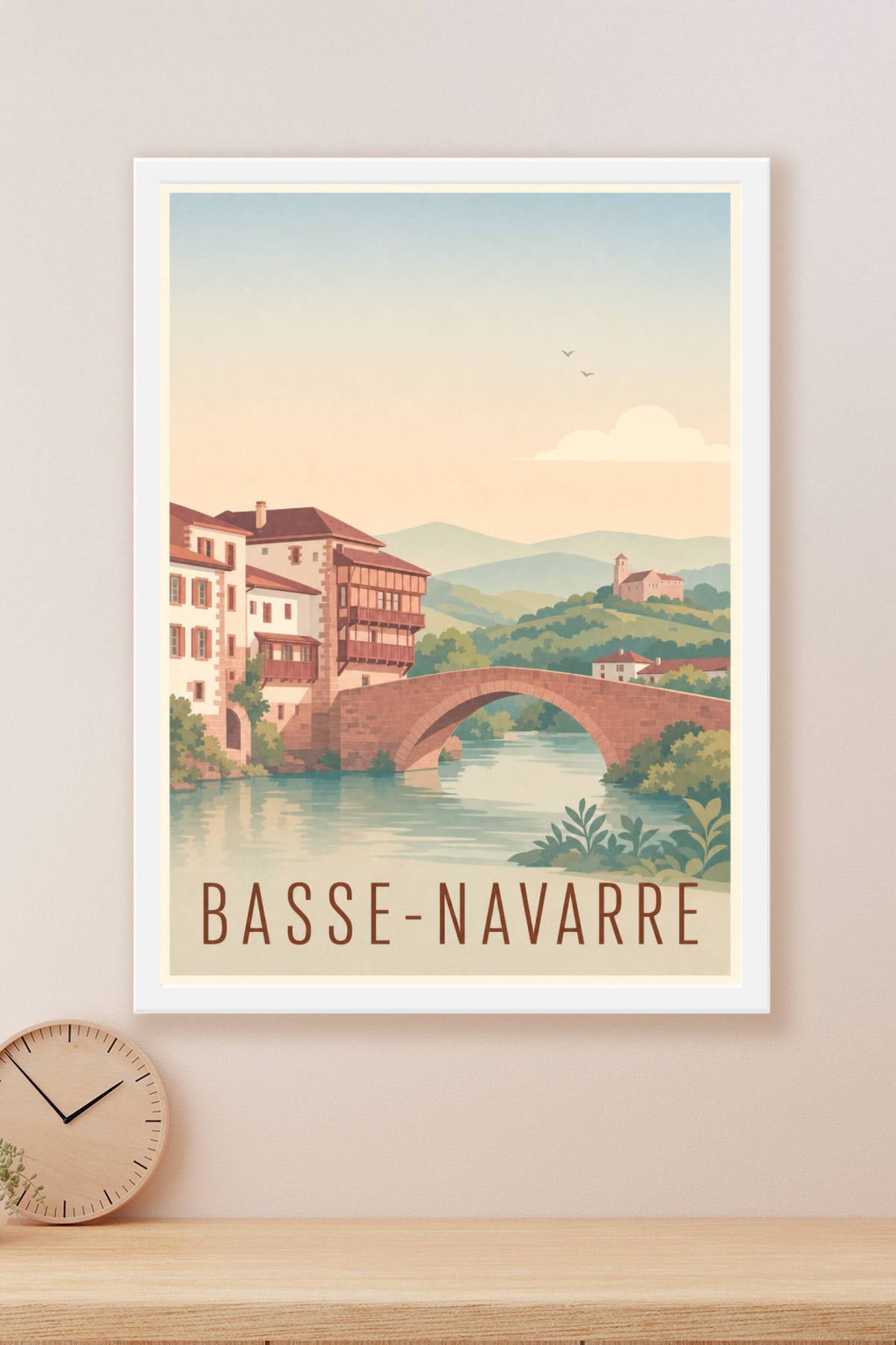 Affiche de la Basse-Navarre - Poster de Saint-Jean-Pied-de-Port