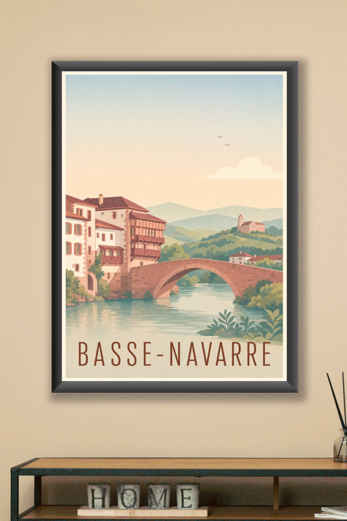 Affiche de la Basse-Navarre - Poster de Saint-Jean-Pied-de-Port