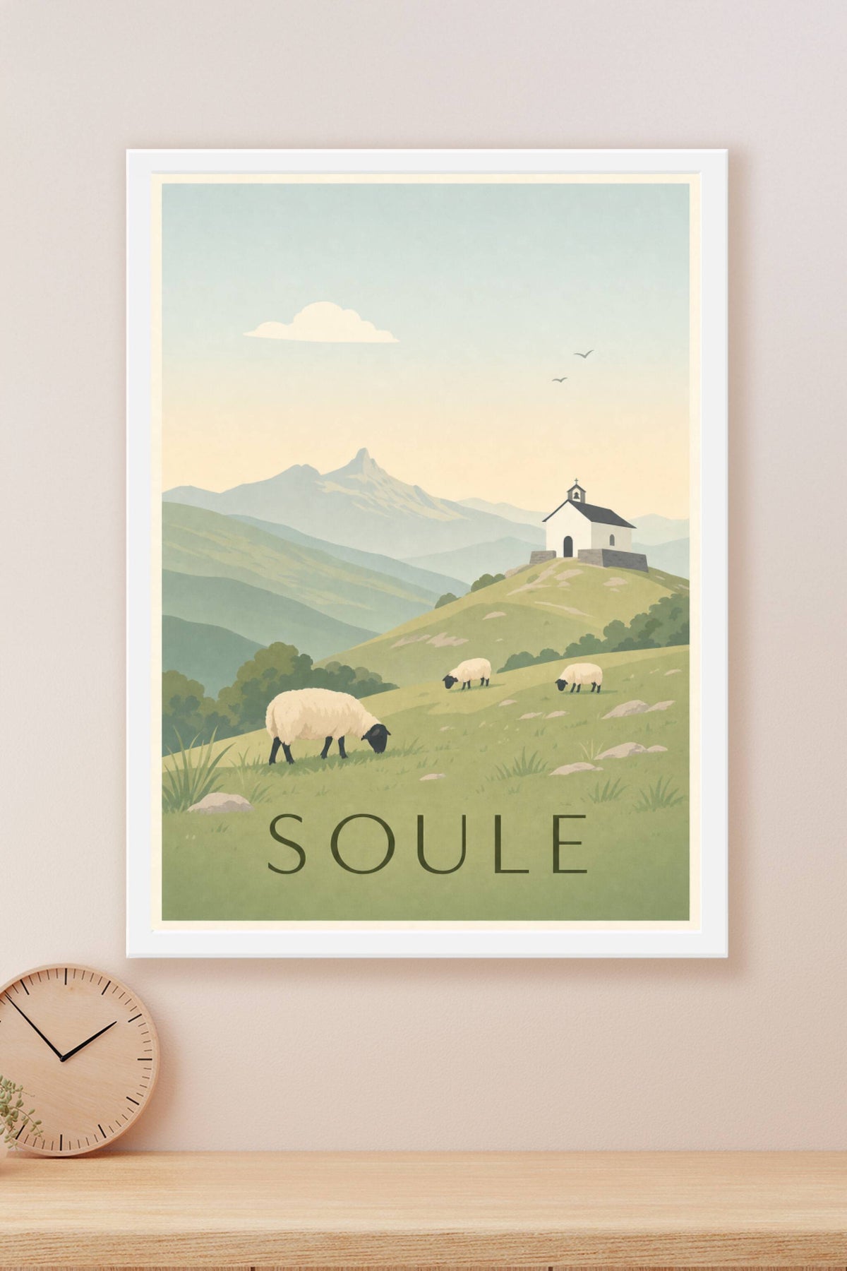 Affiche de la Soule - Poster de la montagne basque