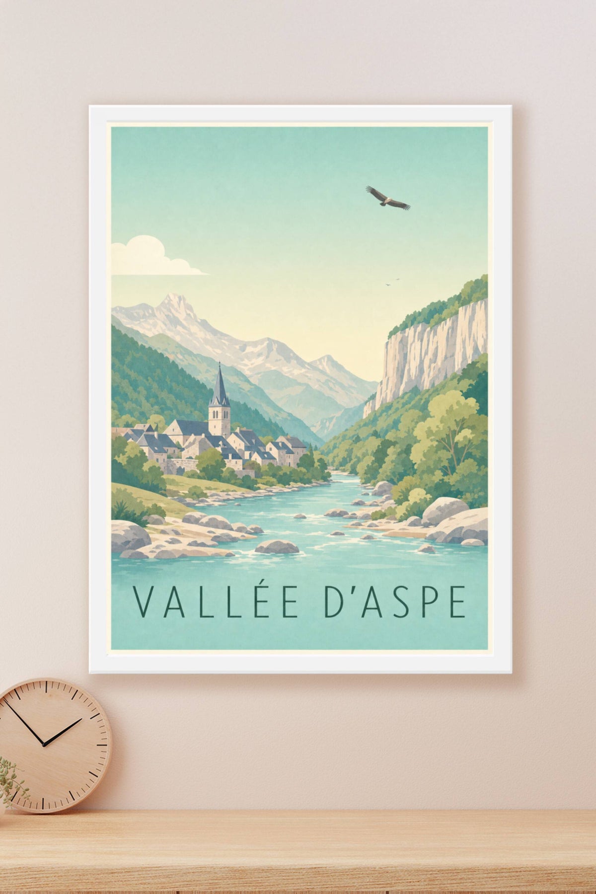 Affiche de la Vallée d'Aspe - Poster des Pyrénées