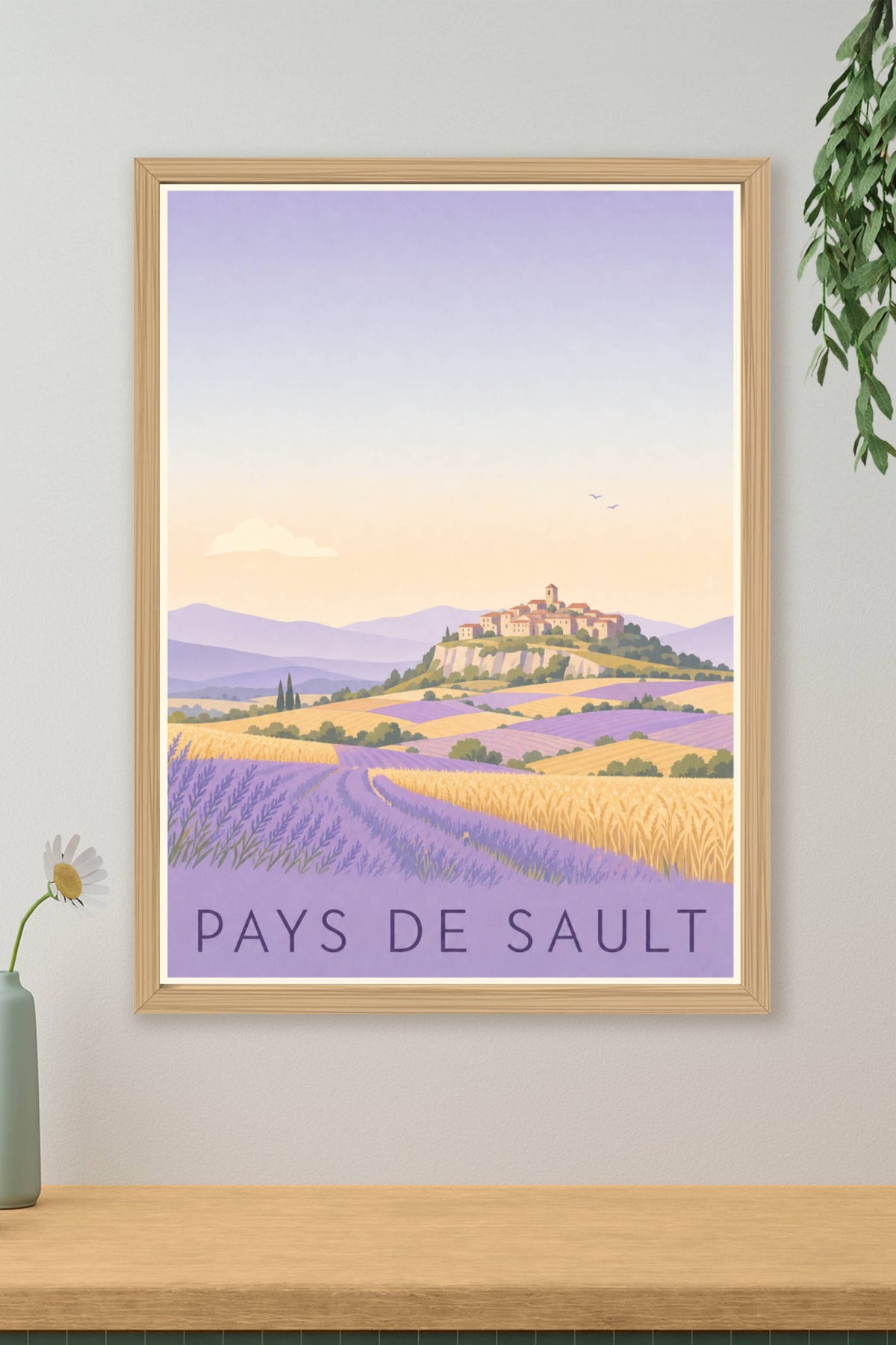 Affiche du Pays de Sault - Poster de la lavande de Provence