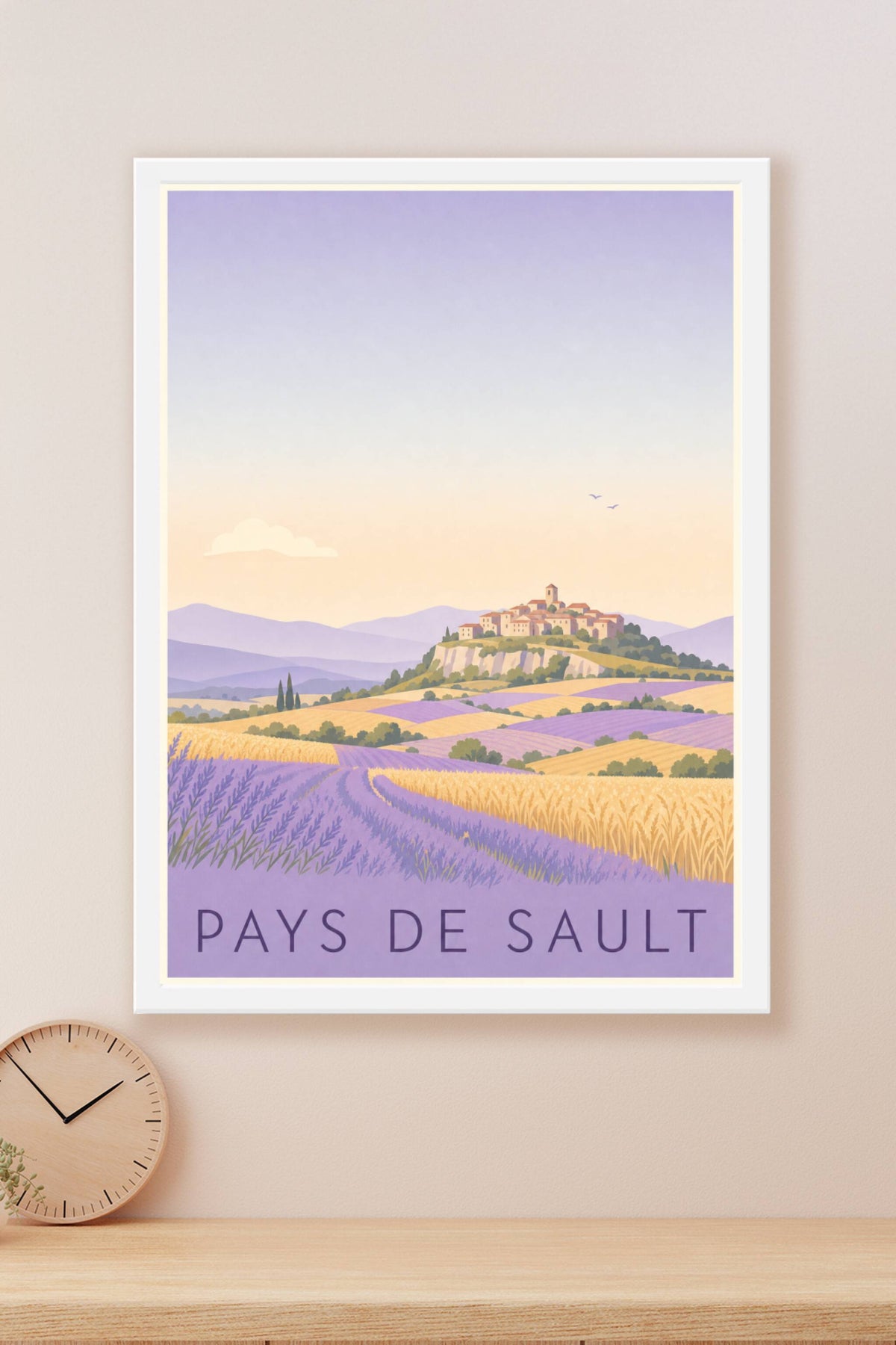 Affiche du Pays de Sault - Poster de la lavande de Provence