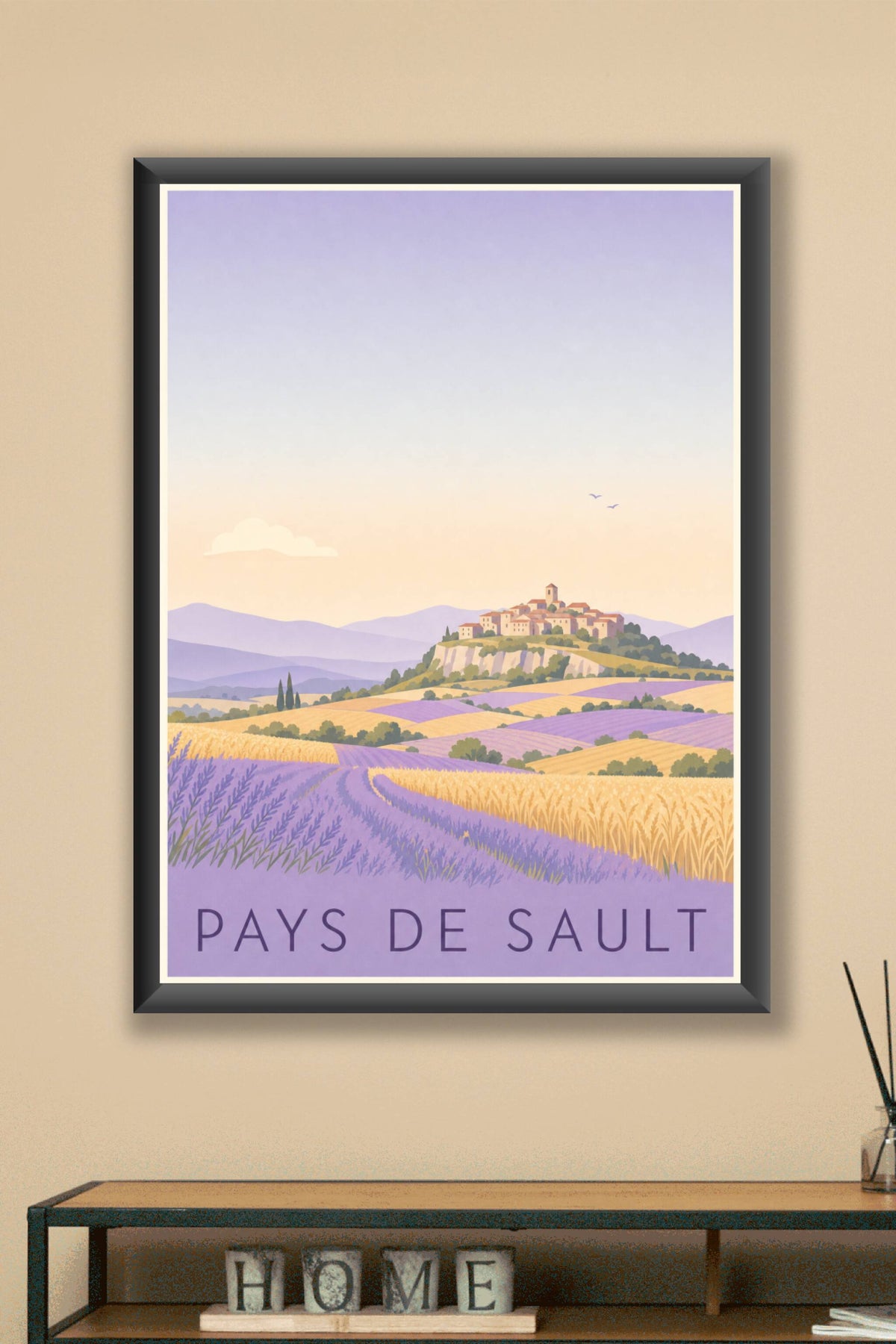 Affiche du Pays de Sault - Poster de la lavande de Provence