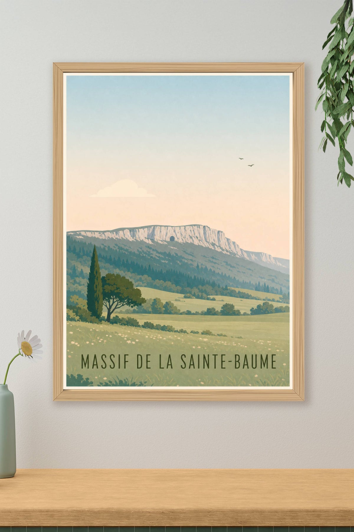 Affiche de la Massif de la Sainte-Baume - Poster du Var