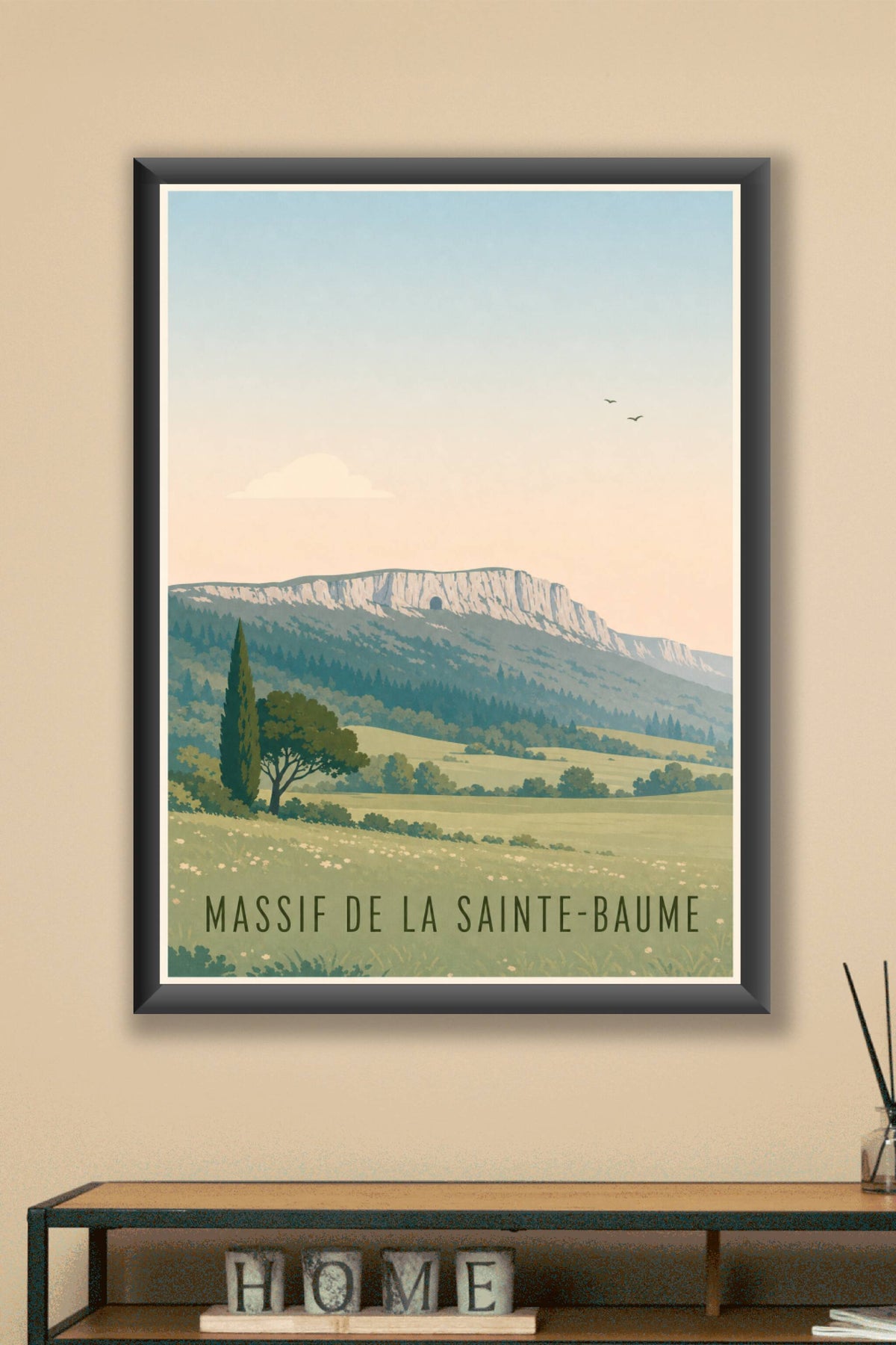 Affiche de la Massif de la Sainte-Baume - Poster du Var