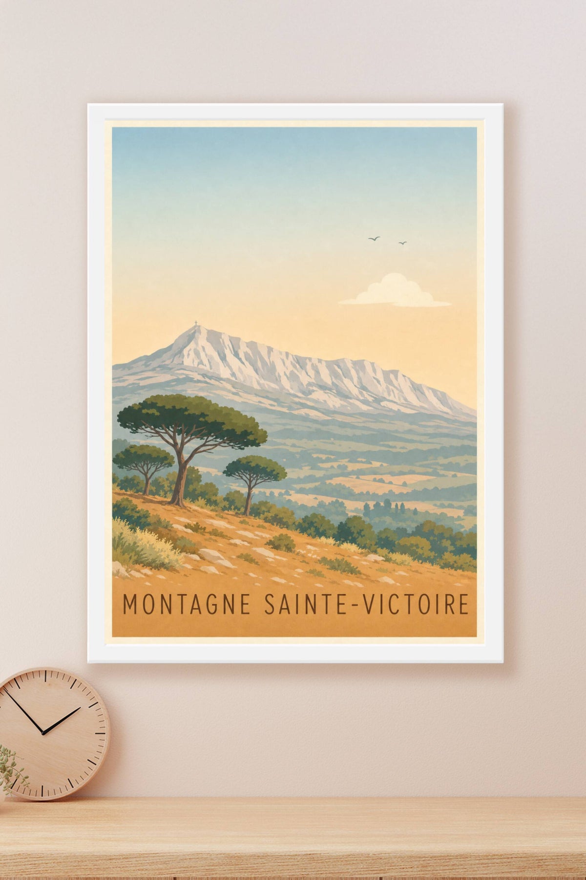 Affiche de la Montagne Sainte-Victoire - Poster d'Aix-en-Provence