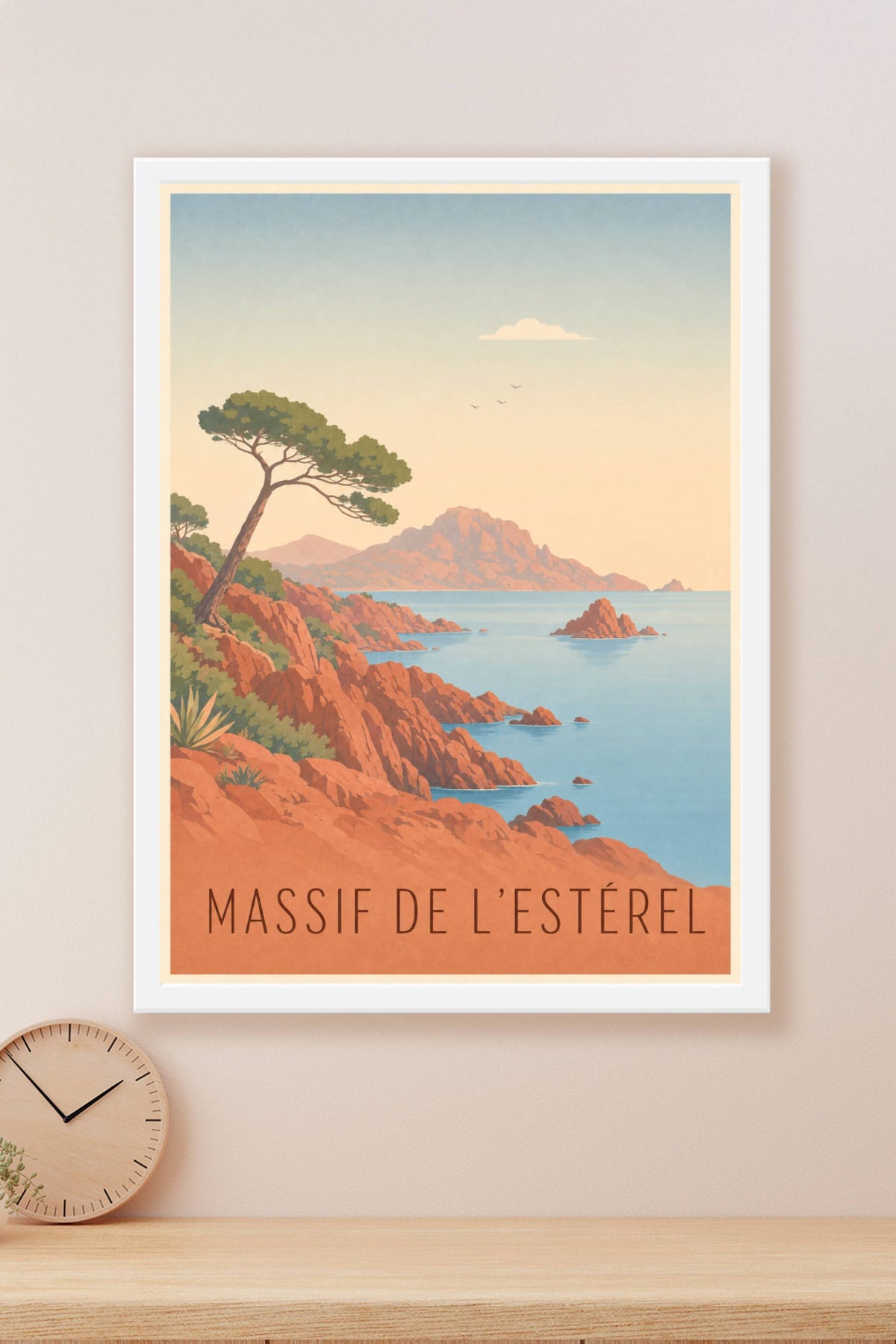 Affiche du Massif de l'Estérel - Poster du pic du Cap Roux