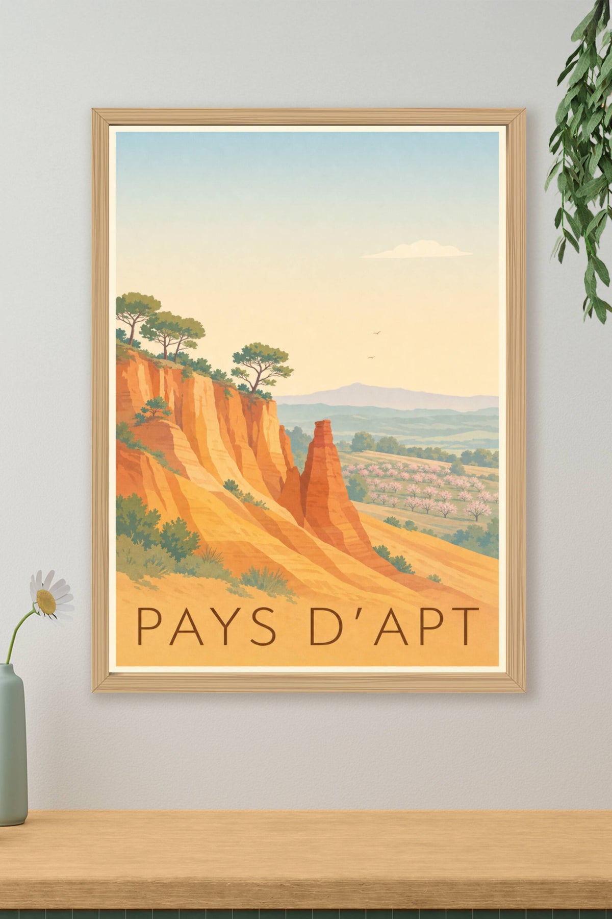 Affiche du Pays d'Apt - Poster du Colorado provençal