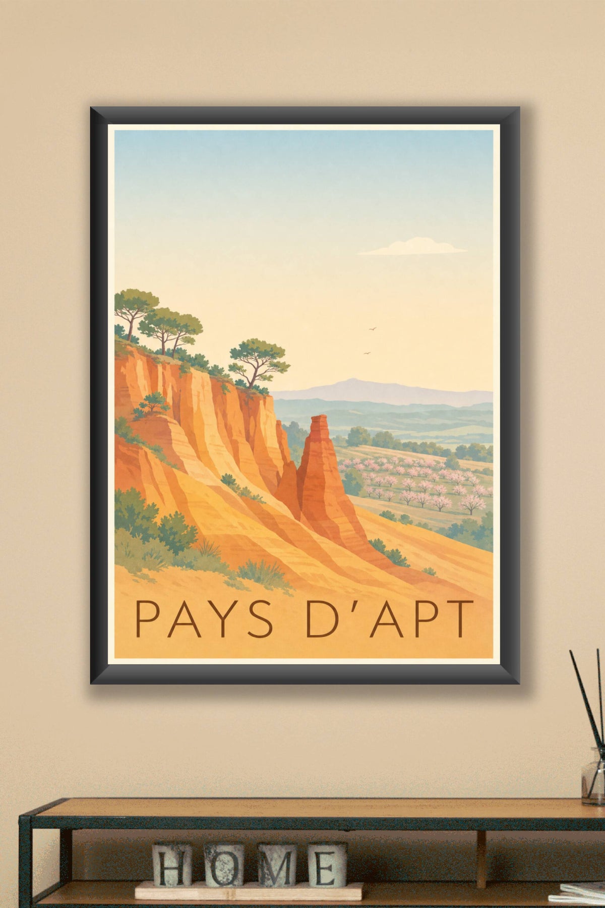 Affiche du Pays d'Apt - Poster du Colorado provençal