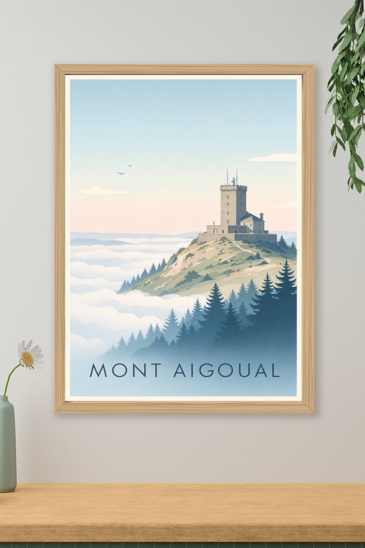 Affiche de l'Mont Aigoual - Poster des Cévennes