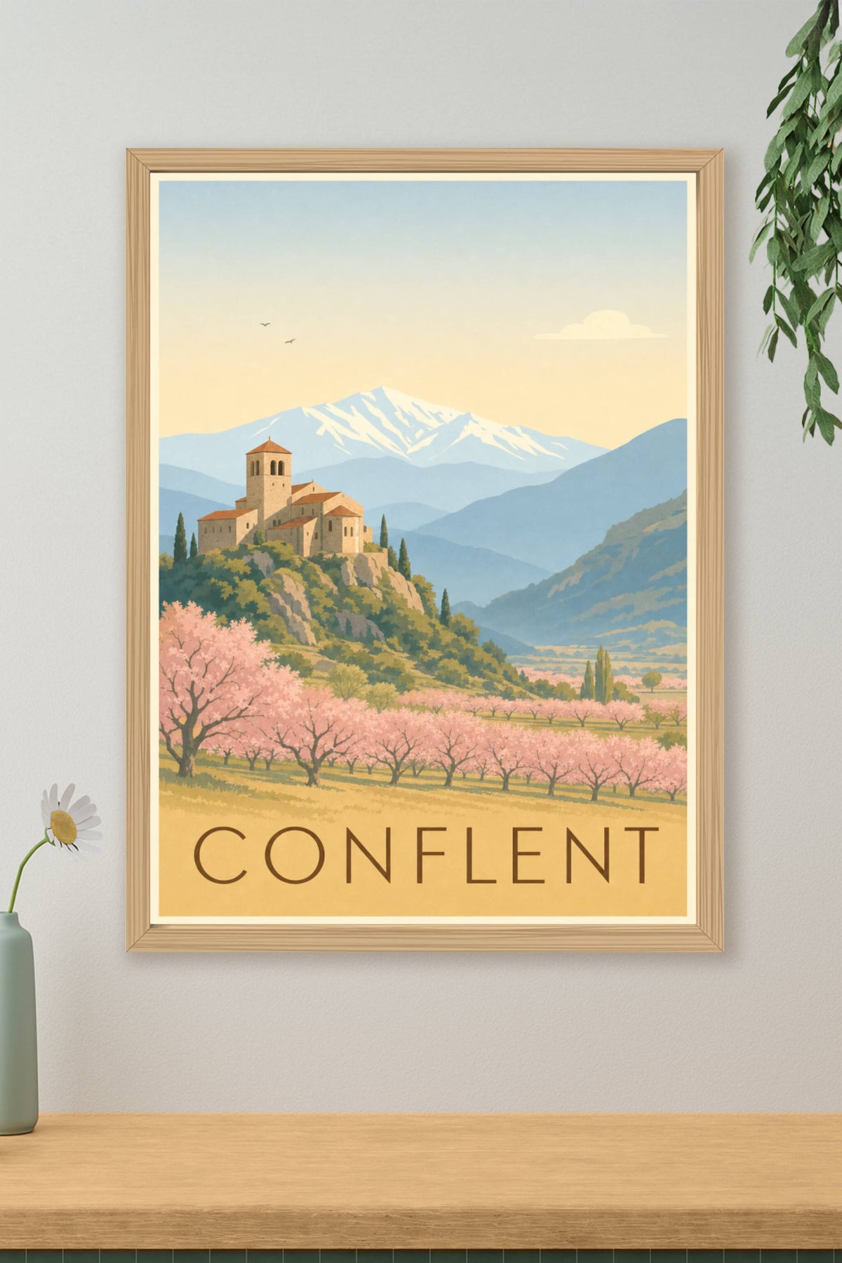 Affiche du Conflent - Poster de Saint-Martin-du-Canigou