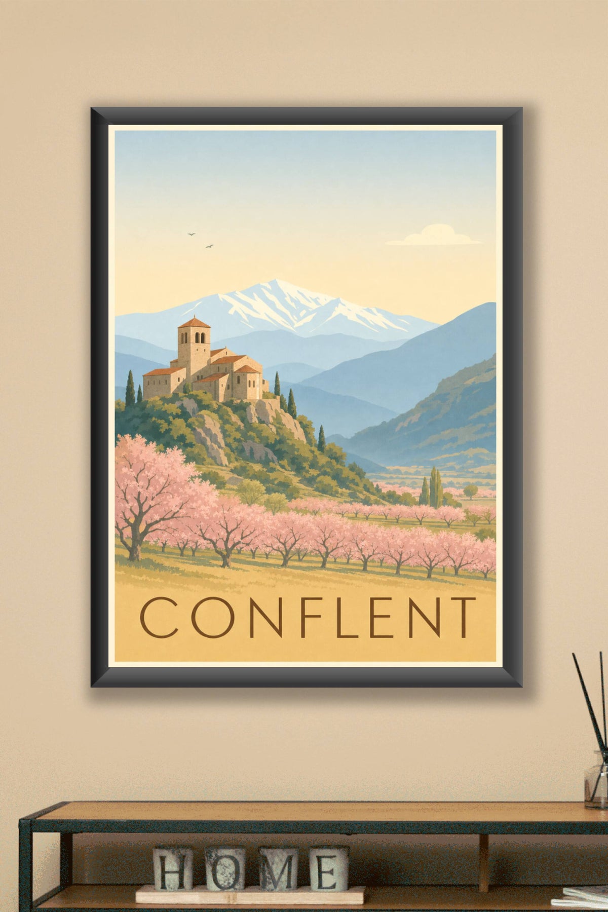 Affiche du Conflent - Poster de Saint-Martin-du-Canigou