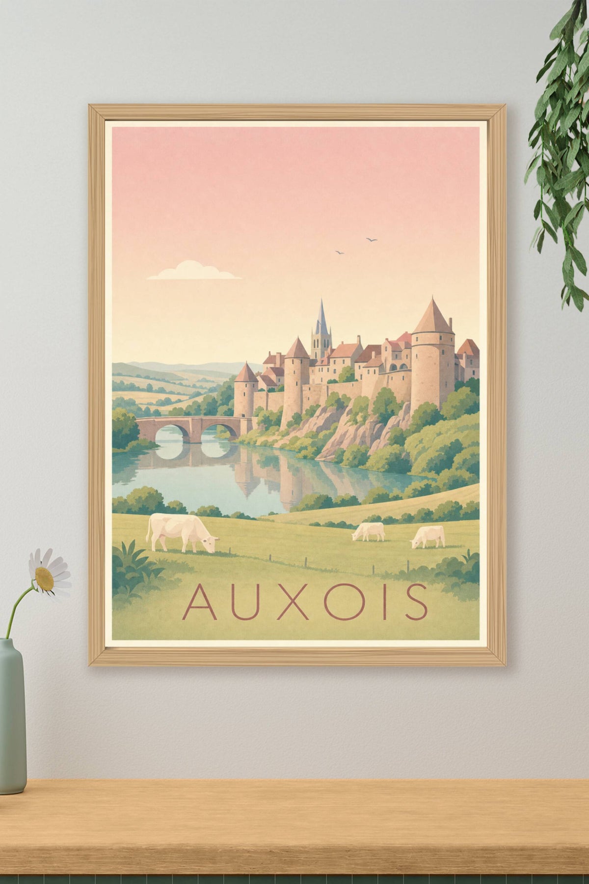 Affiche de l'Auxois - Poster de Semur-en-Auxois