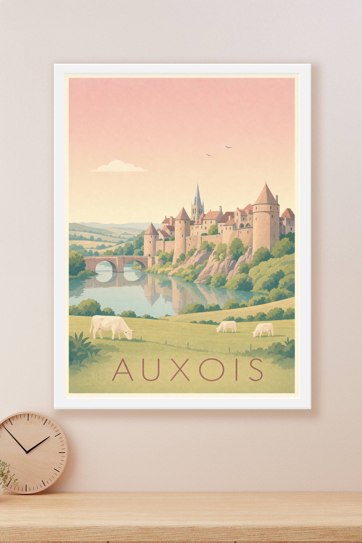 Affiche de l'Auxois - Poster de Semur-en-Auxois