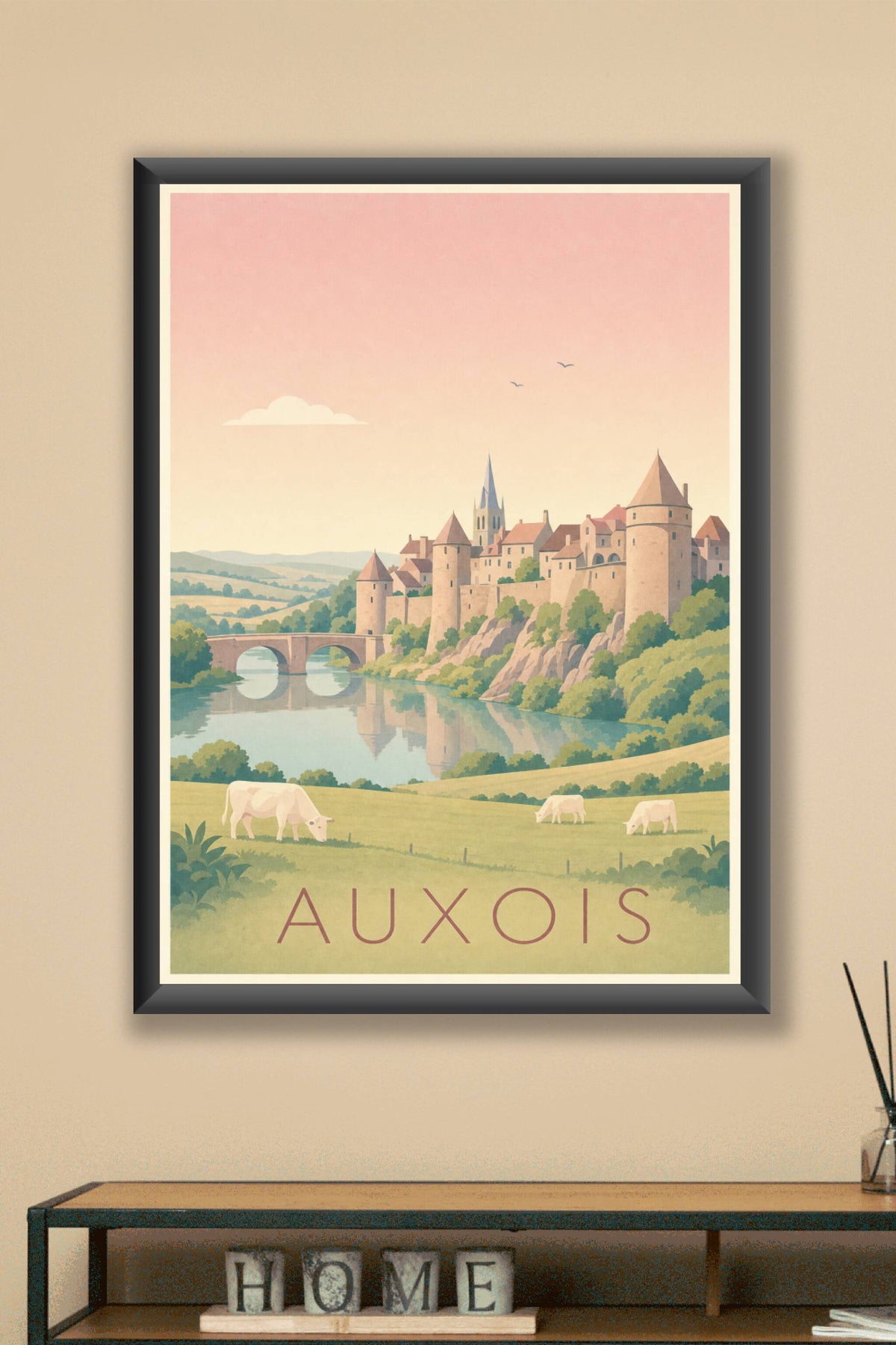Affiche de l'Auxois - Poster de Semur-en-Auxois