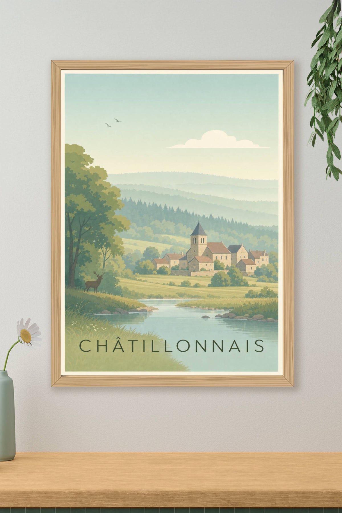 Affiche du Châtillonnais - Poster des sources de la Seine