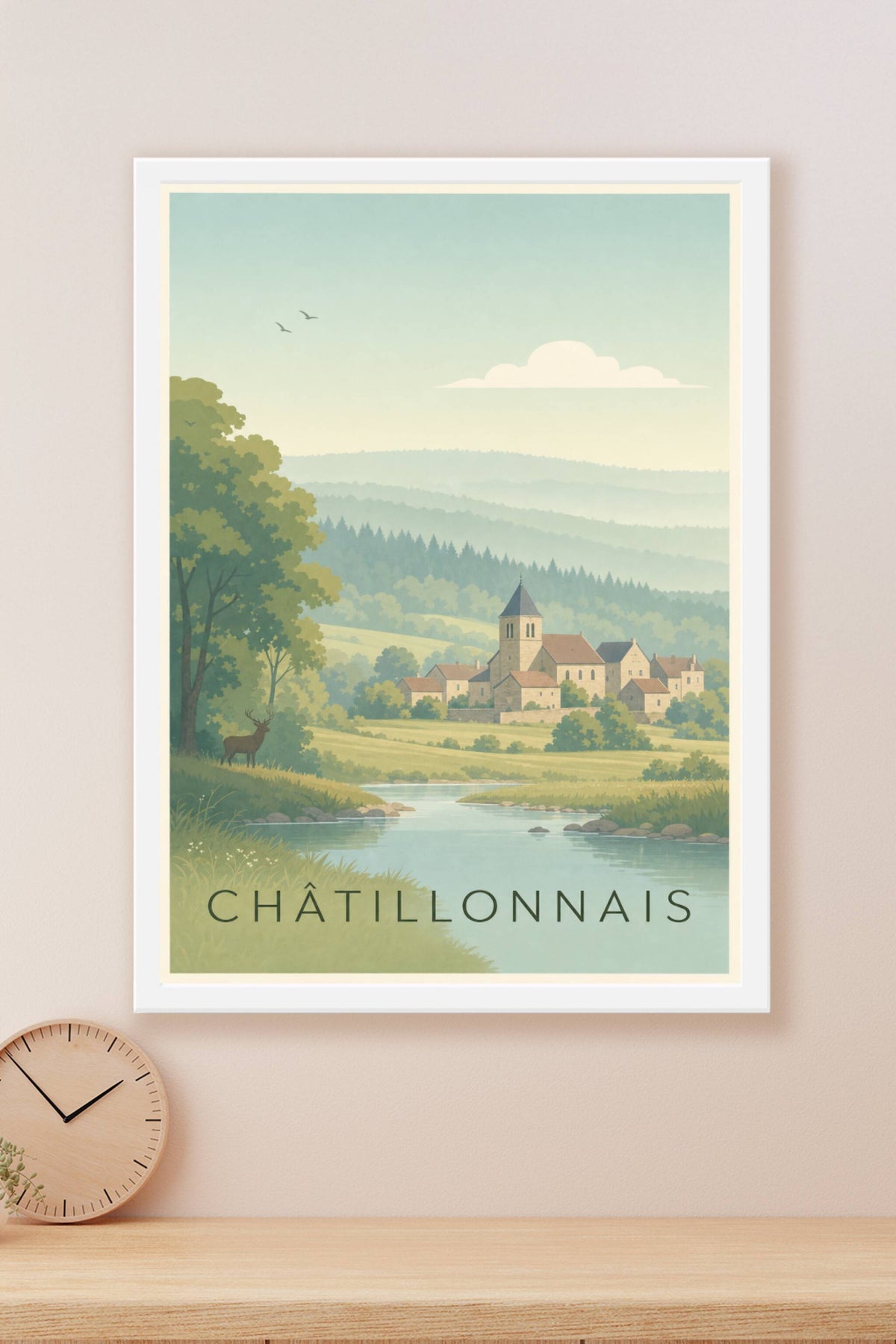 Affiche du Châtillonnais - Poster des sources de la Seine
