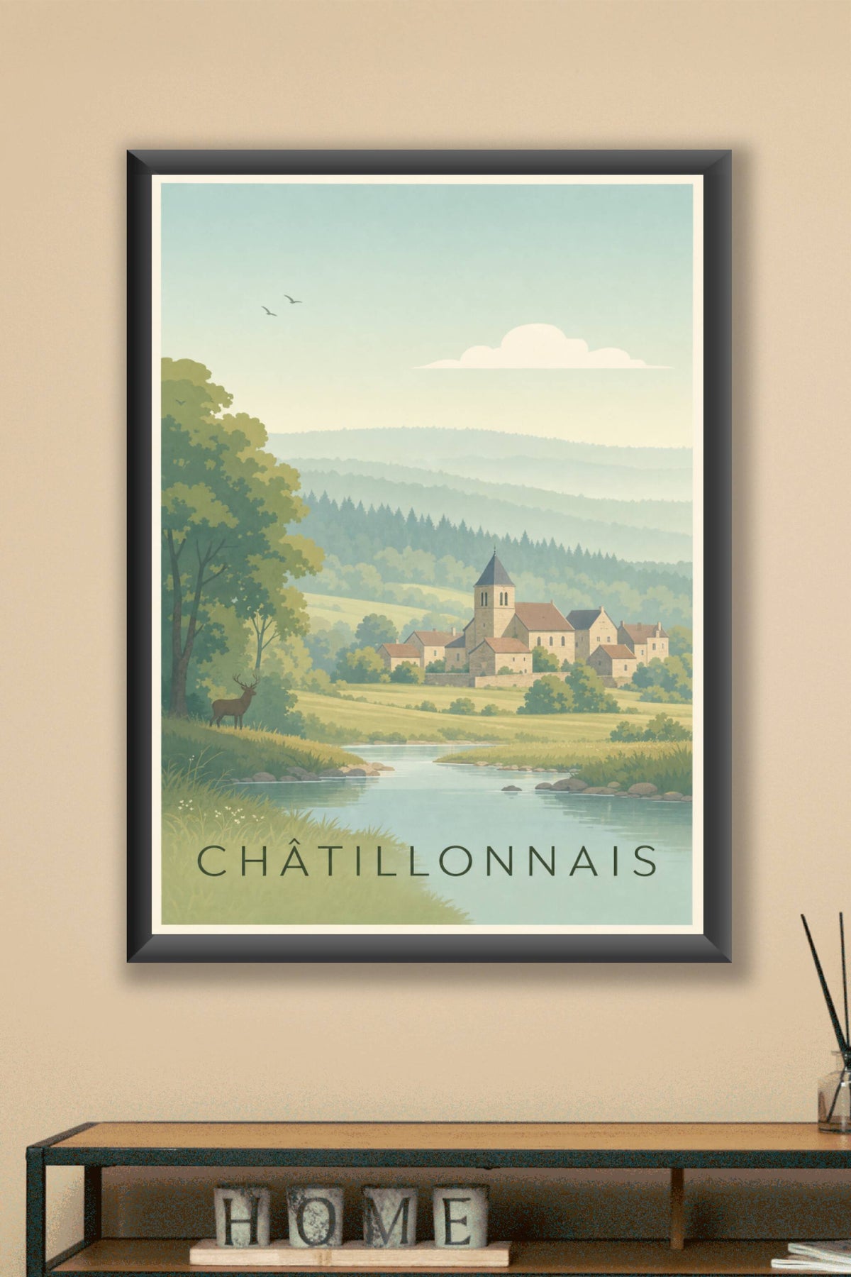 Affiche du Châtillonnais - Poster des sources de la Seine