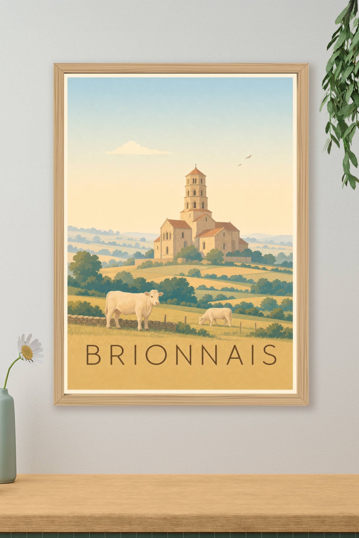 Affiche du Brionnais - Poster de Paray-le-Monial