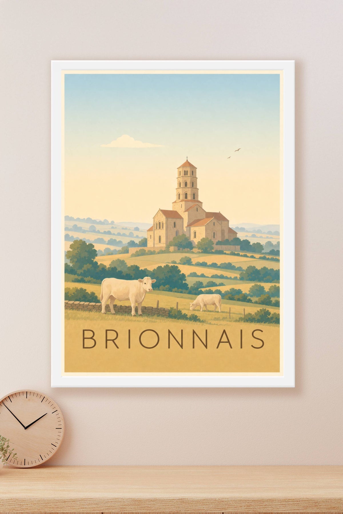 Affiche du Brionnais - Poster de Paray-le-Monial