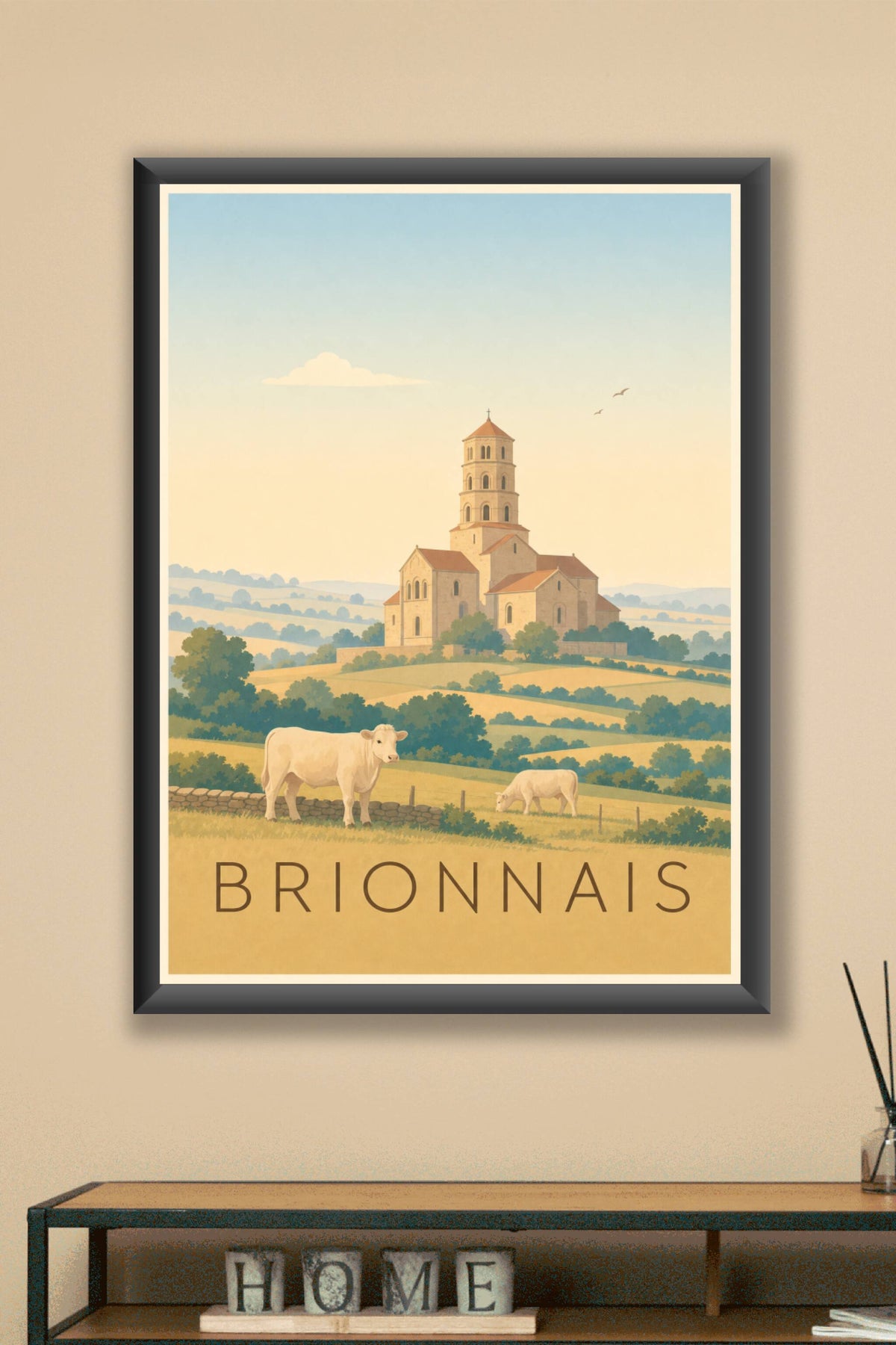Affiche du Brionnais - Poster de Paray-le-Monial