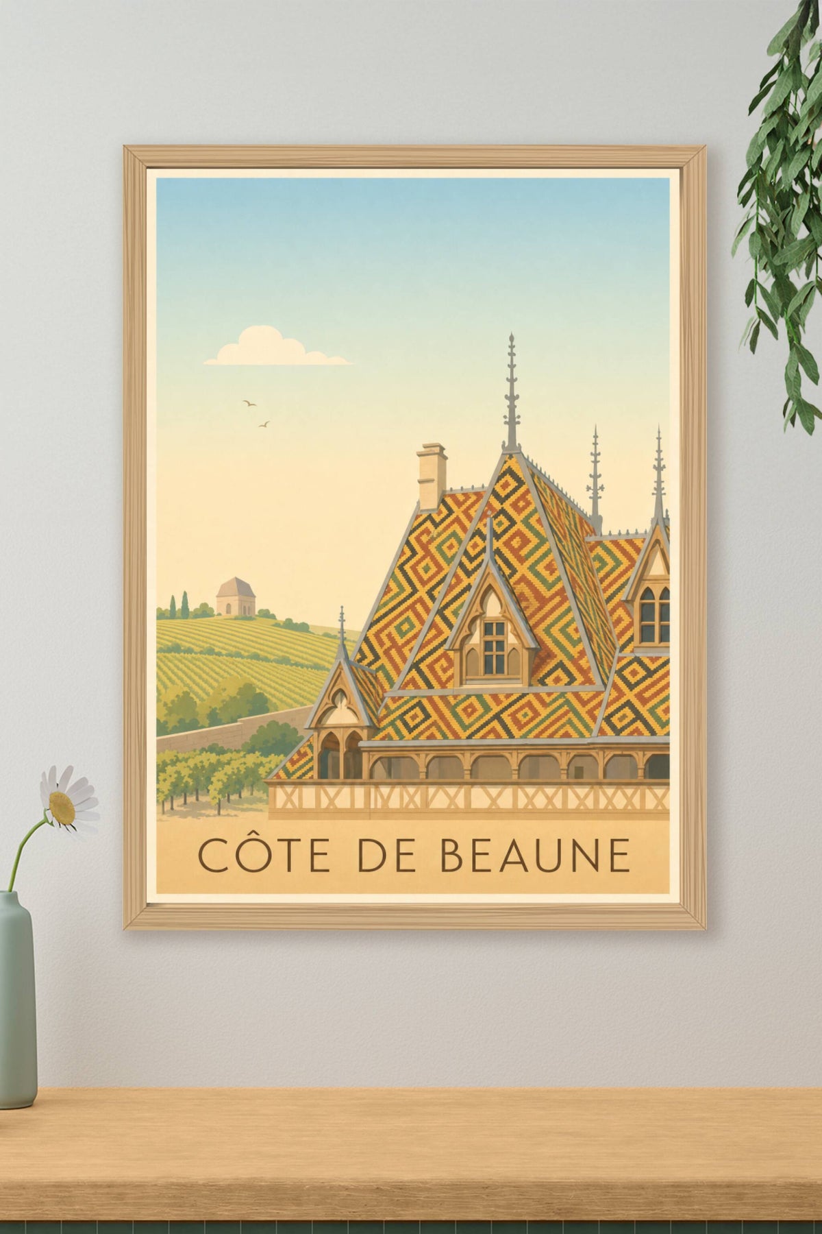 Affiche de la Côte de Beaune - Poster des Hospices de Beaune