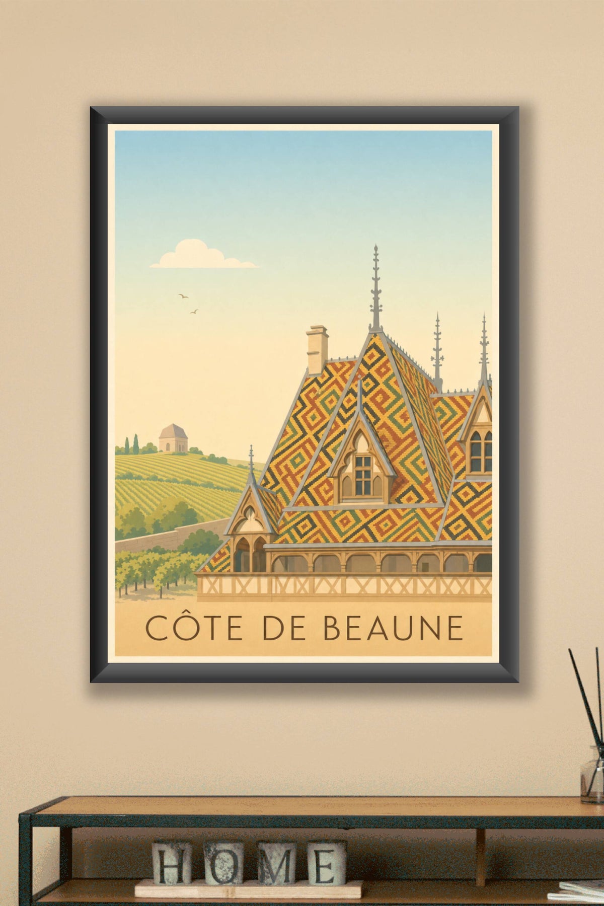 Affiche de la Côte de Beaune - Poster des Hospices de Beaune
