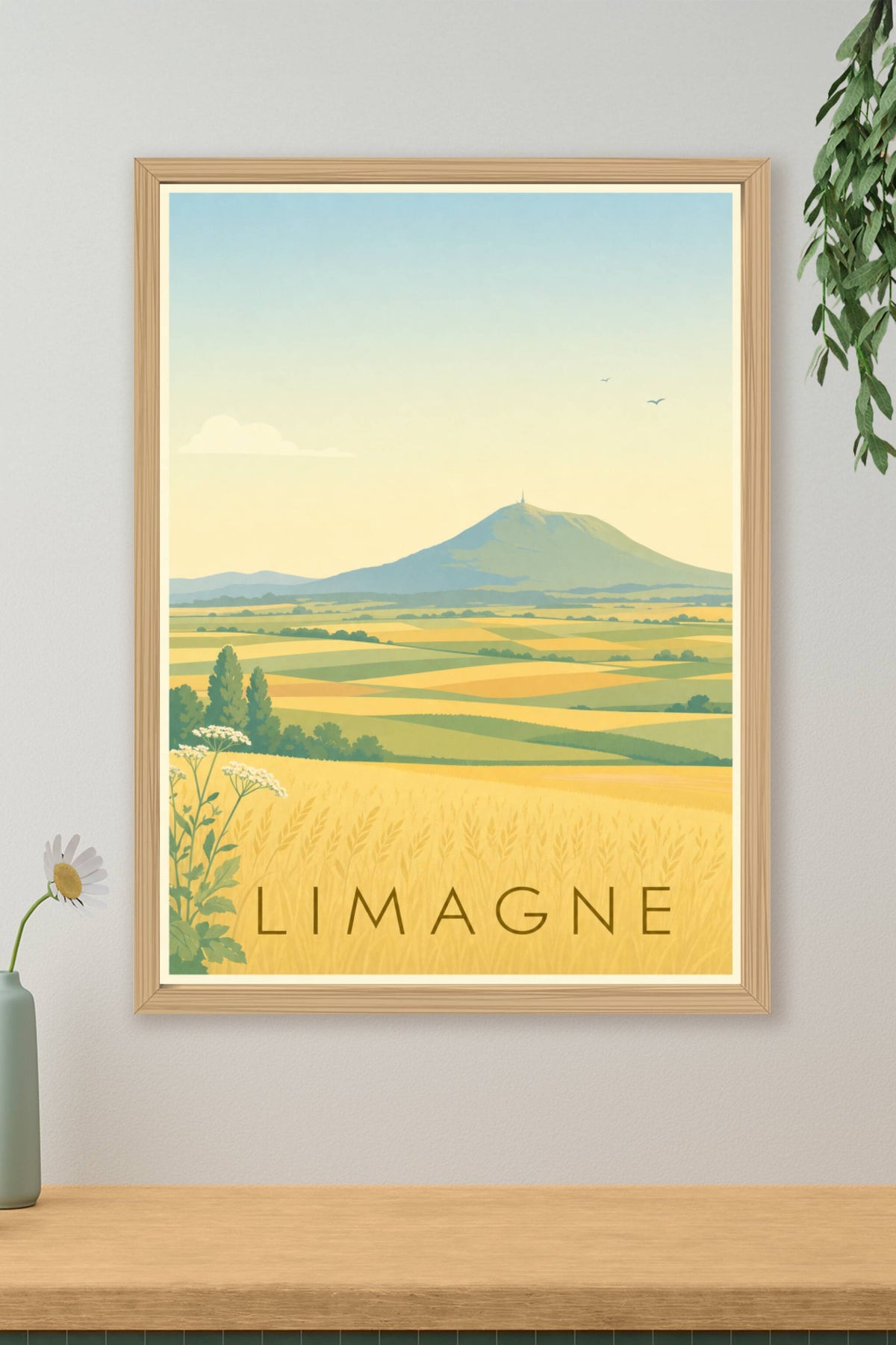 Affiche de la Limagne - Poster d'Auvergne