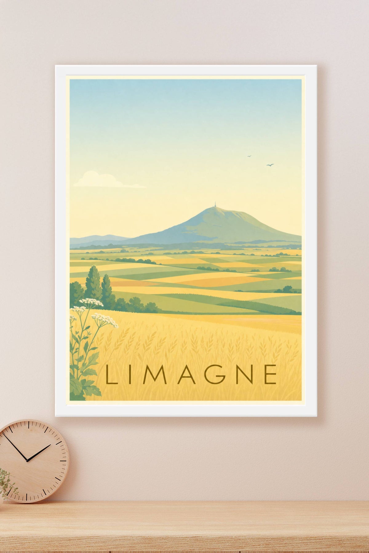 Affiche de la Limagne - Poster d'Auvergne