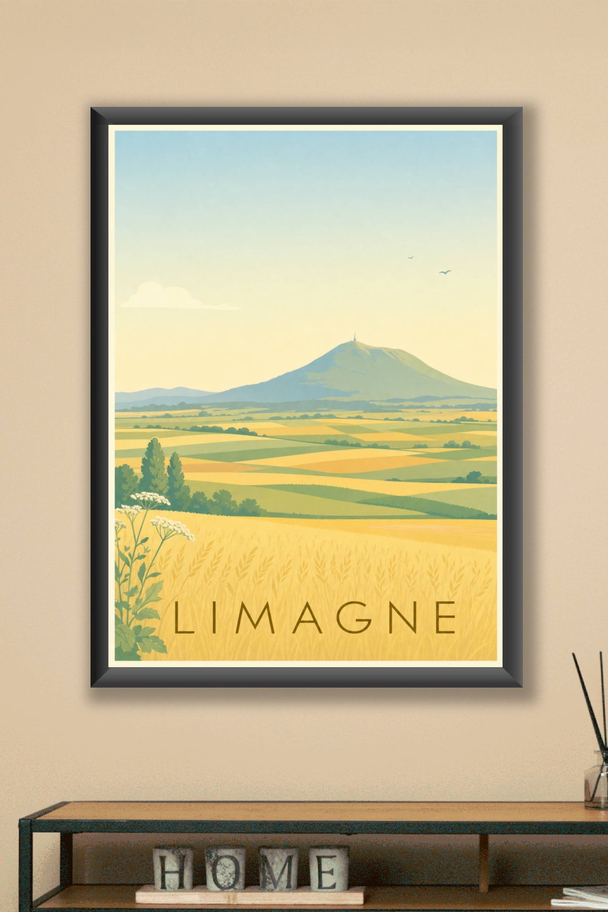 Affiche de la Limagne - Poster d'Auvergne