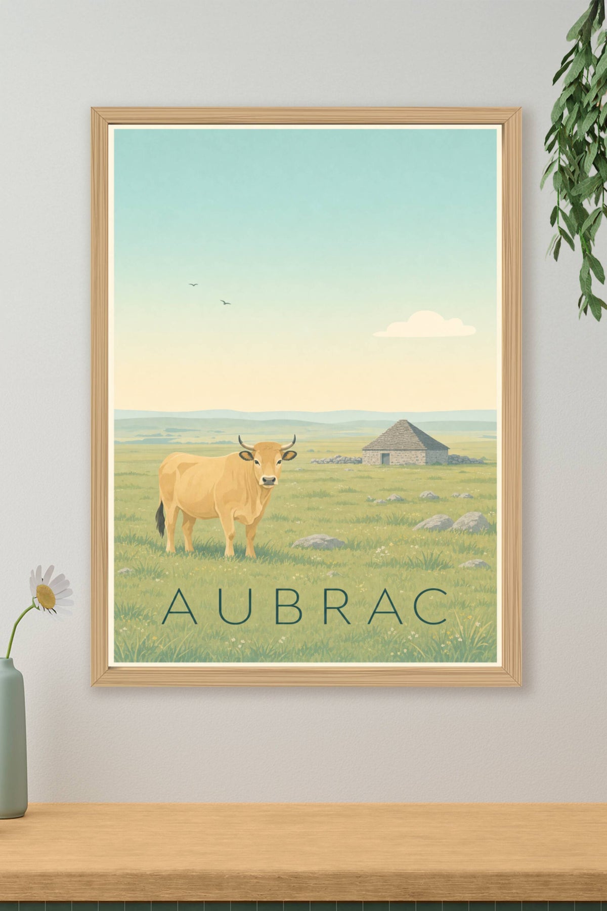 Affiche de l'Aubrac - Poster de Laguiole