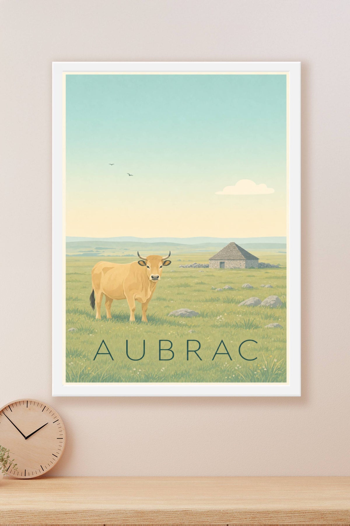 Affiche de l'Aubrac - Poster de Laguiole