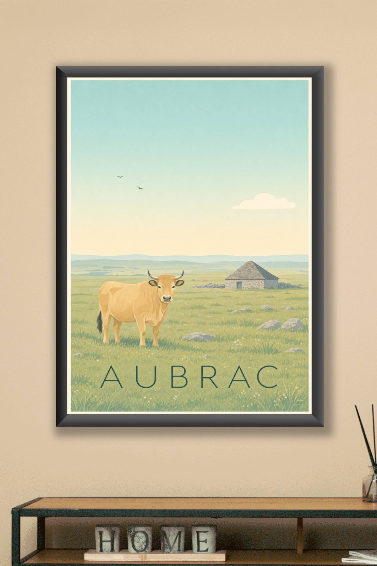 Affiche de l'Aubrac - Poster de Laguiole