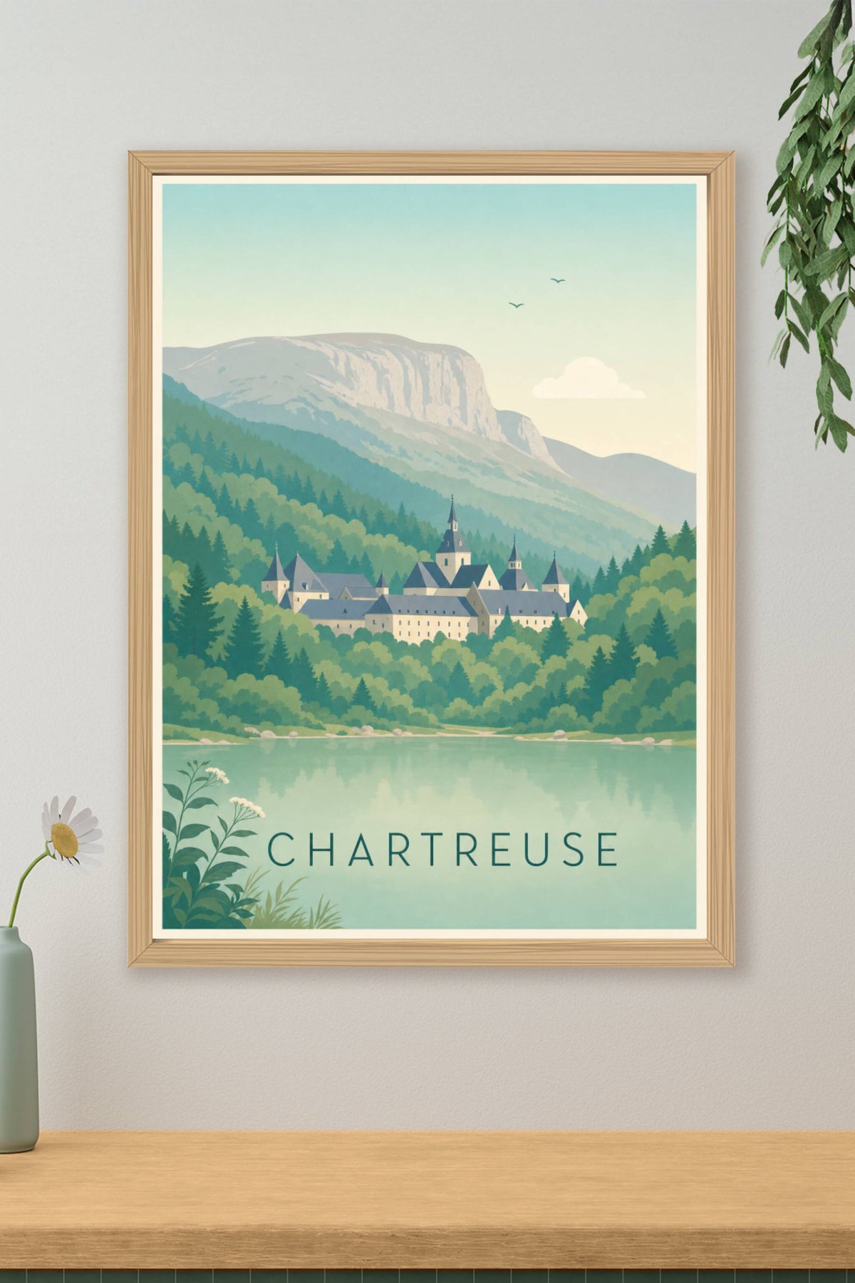 Affiche de la Chartreuse - Poster du monastère de la Grande Chartreuse