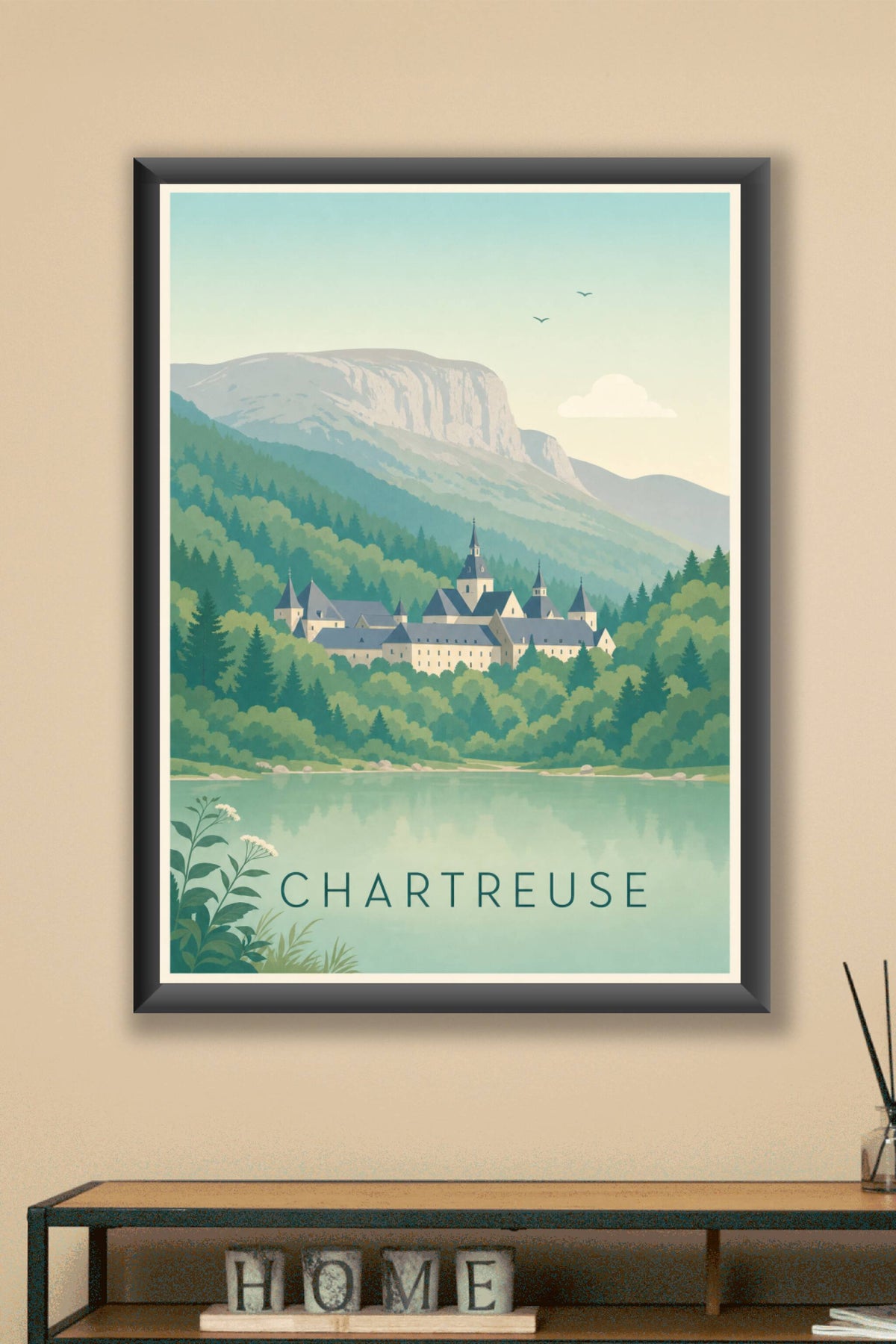 Affiche de la Chartreuse - Poster du monastère de la Grande Chartreuse