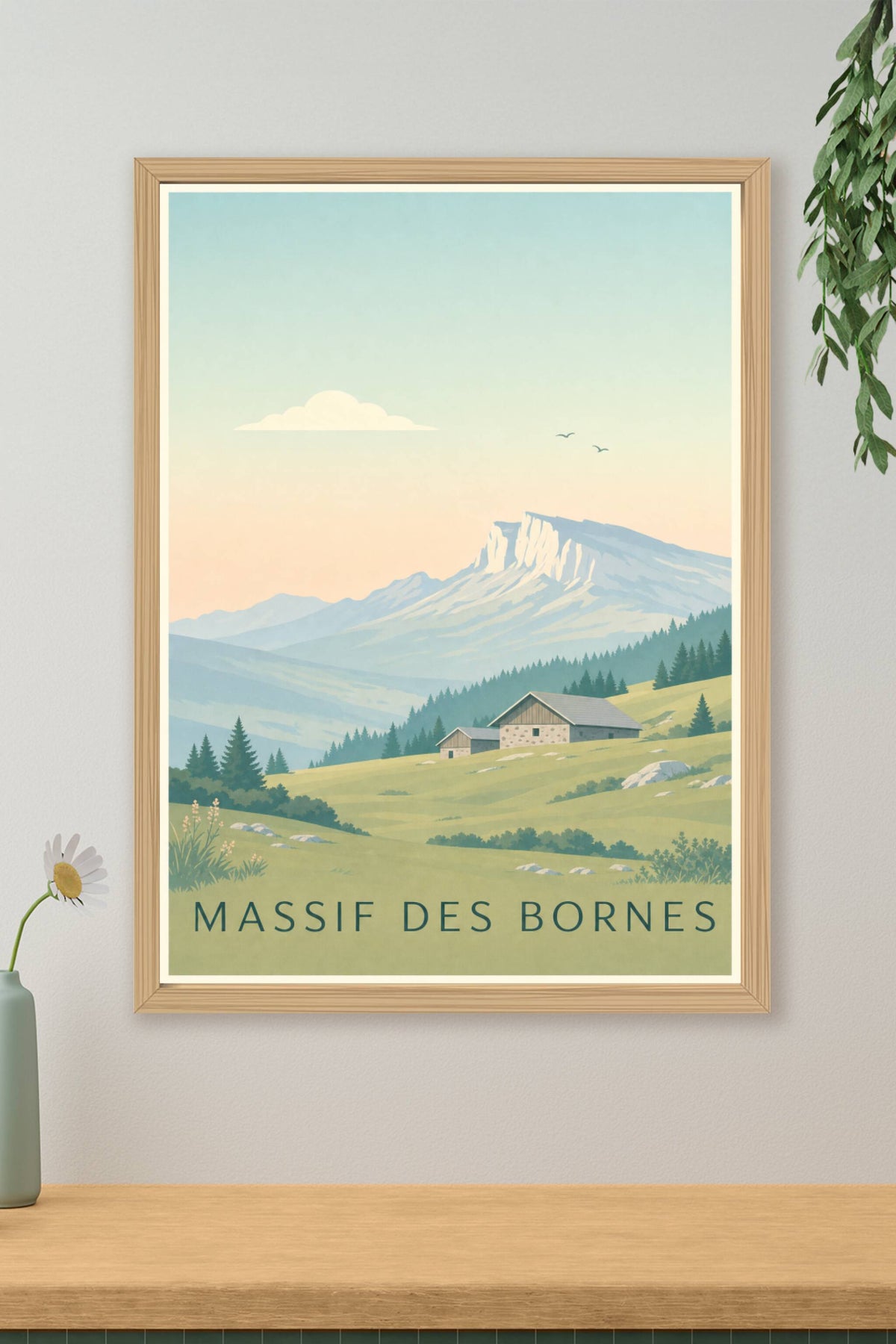 Affiche des Massif des Bornes - Poster du plateau des Glières