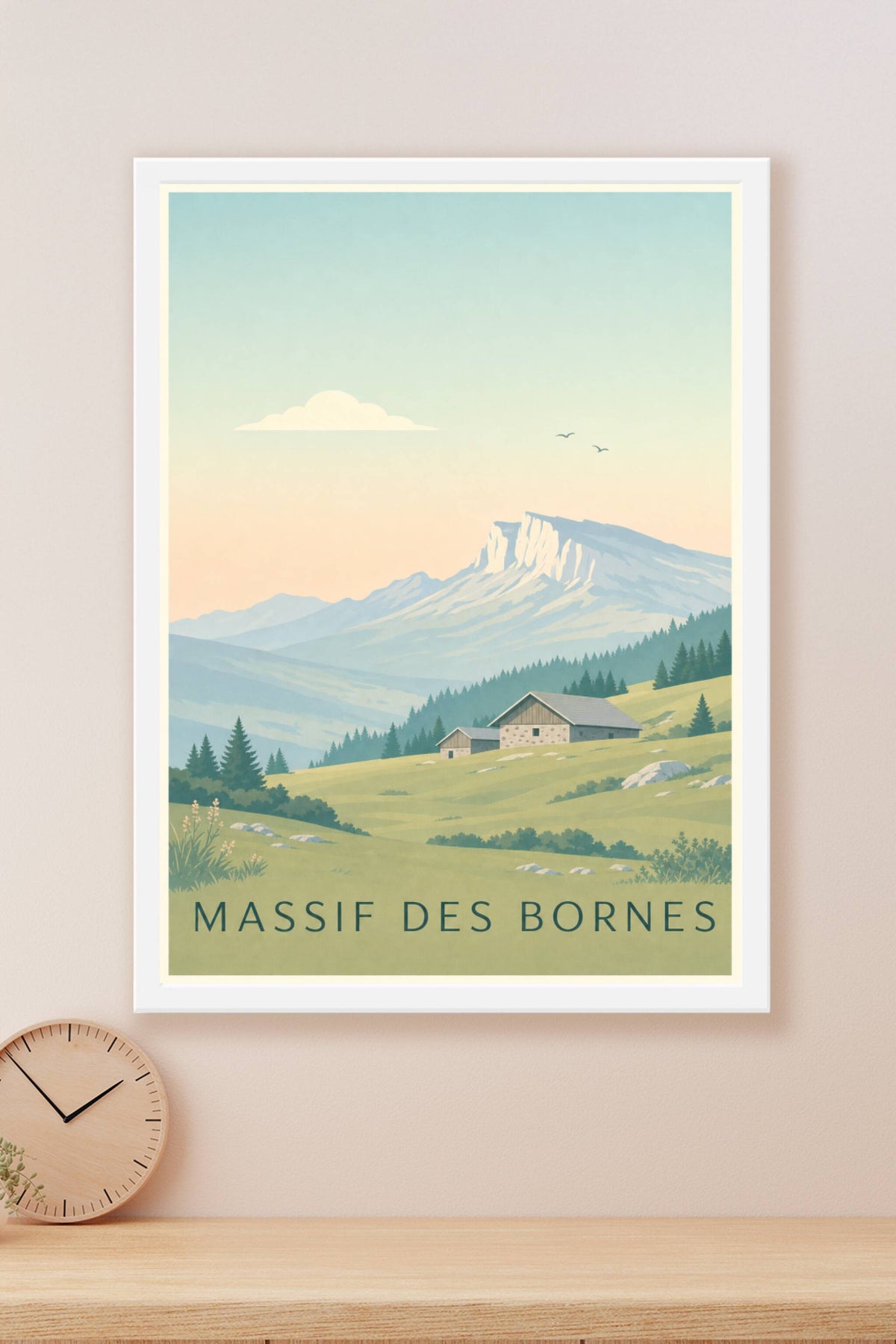 Affiche des Massif des Bornes - Poster du plateau des Glières
