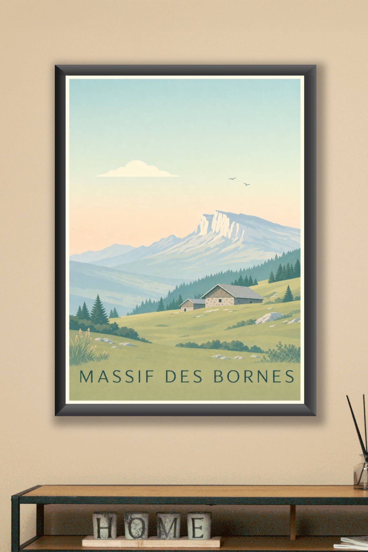 Affiche des Massif des Bornes - Poster du plateau des Glières