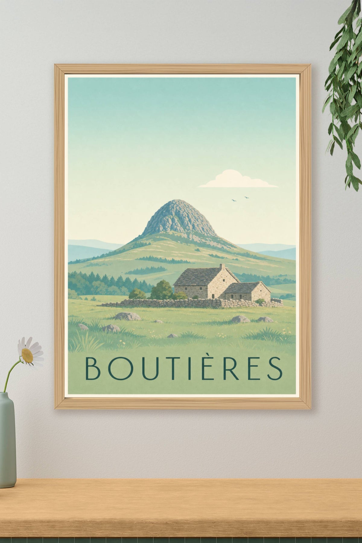Affiche des Boutières - Poster du mont Gerbier de Jonc