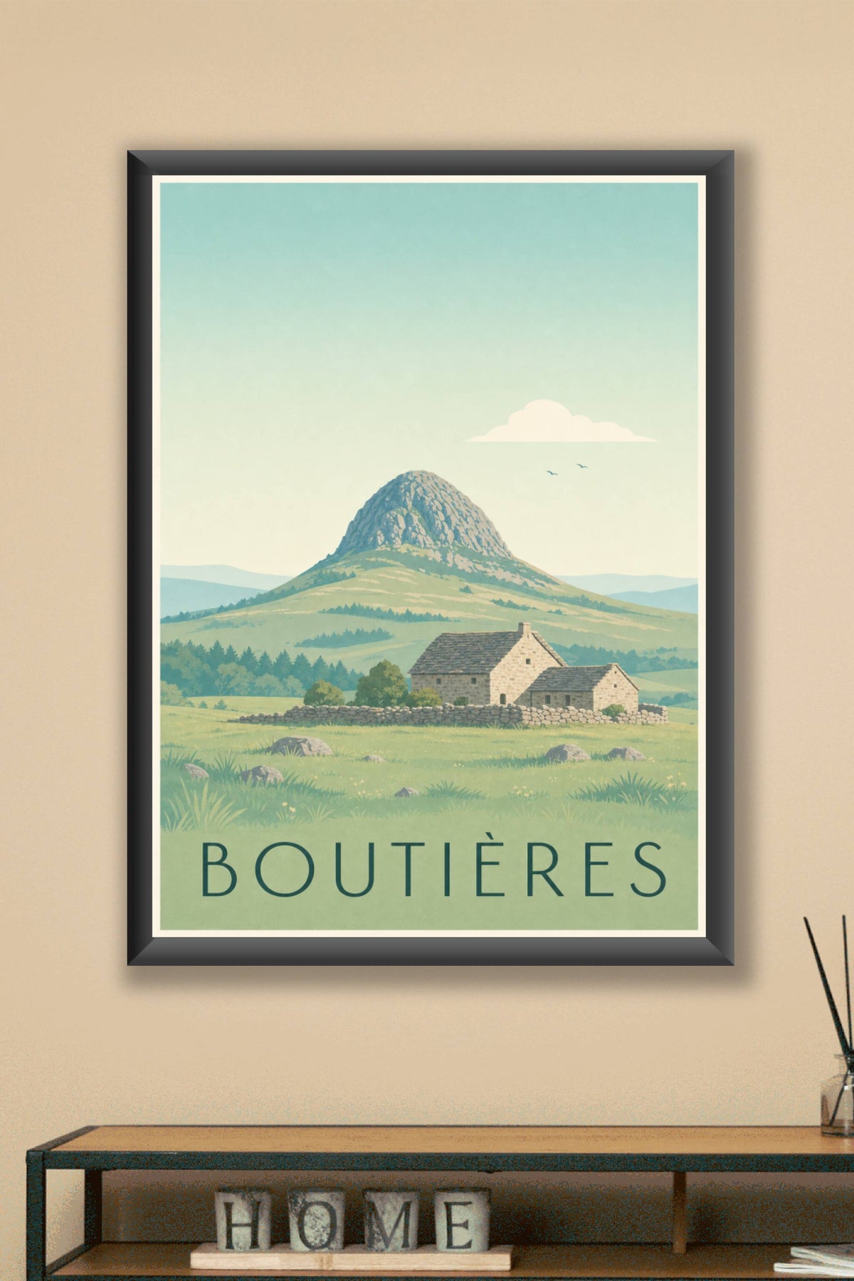 Affiche des Boutières - Poster du mont Gerbier de Jonc