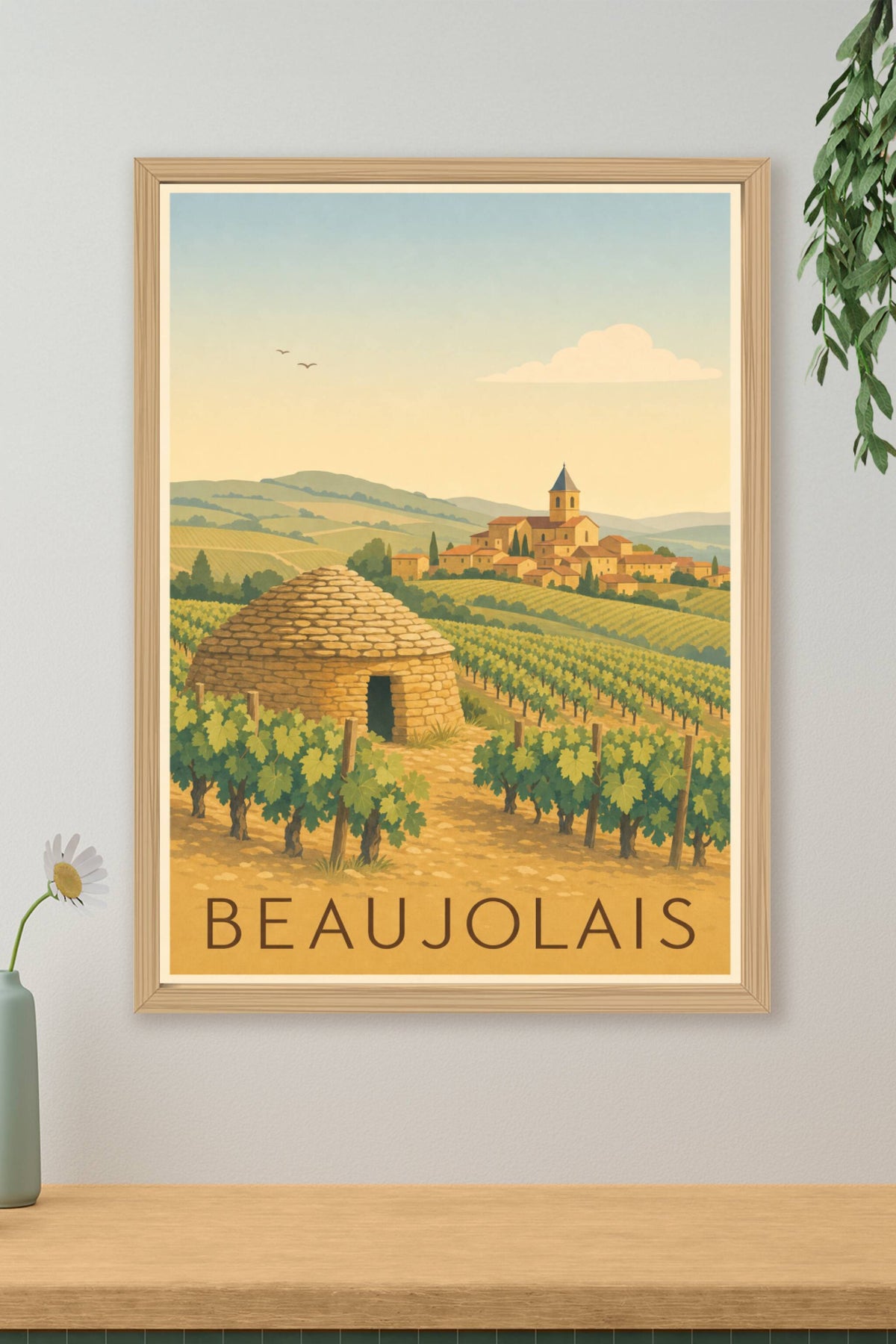 Affiche du Beaujolais - Poster des pierres dorées