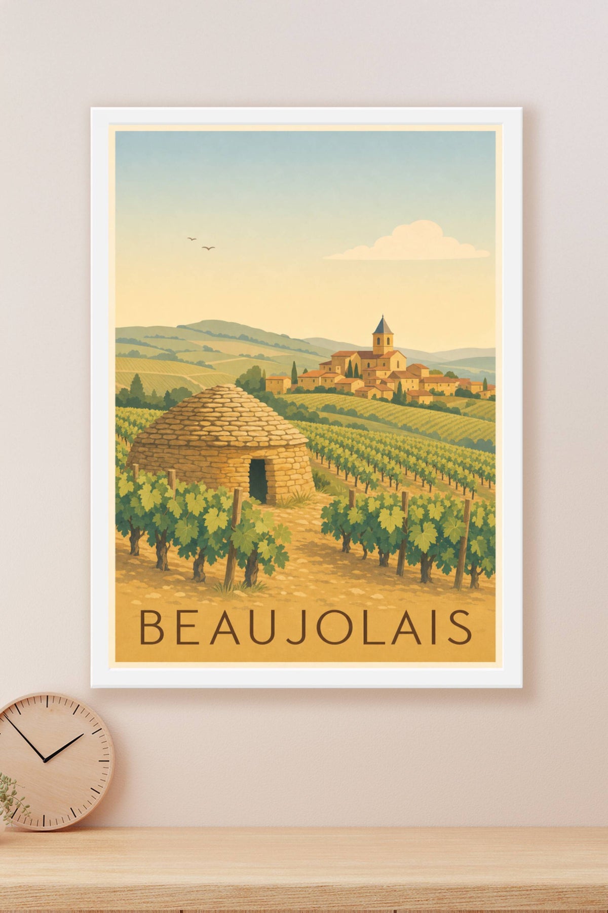 Affiche du Beaujolais - Poster des pierres dorées
