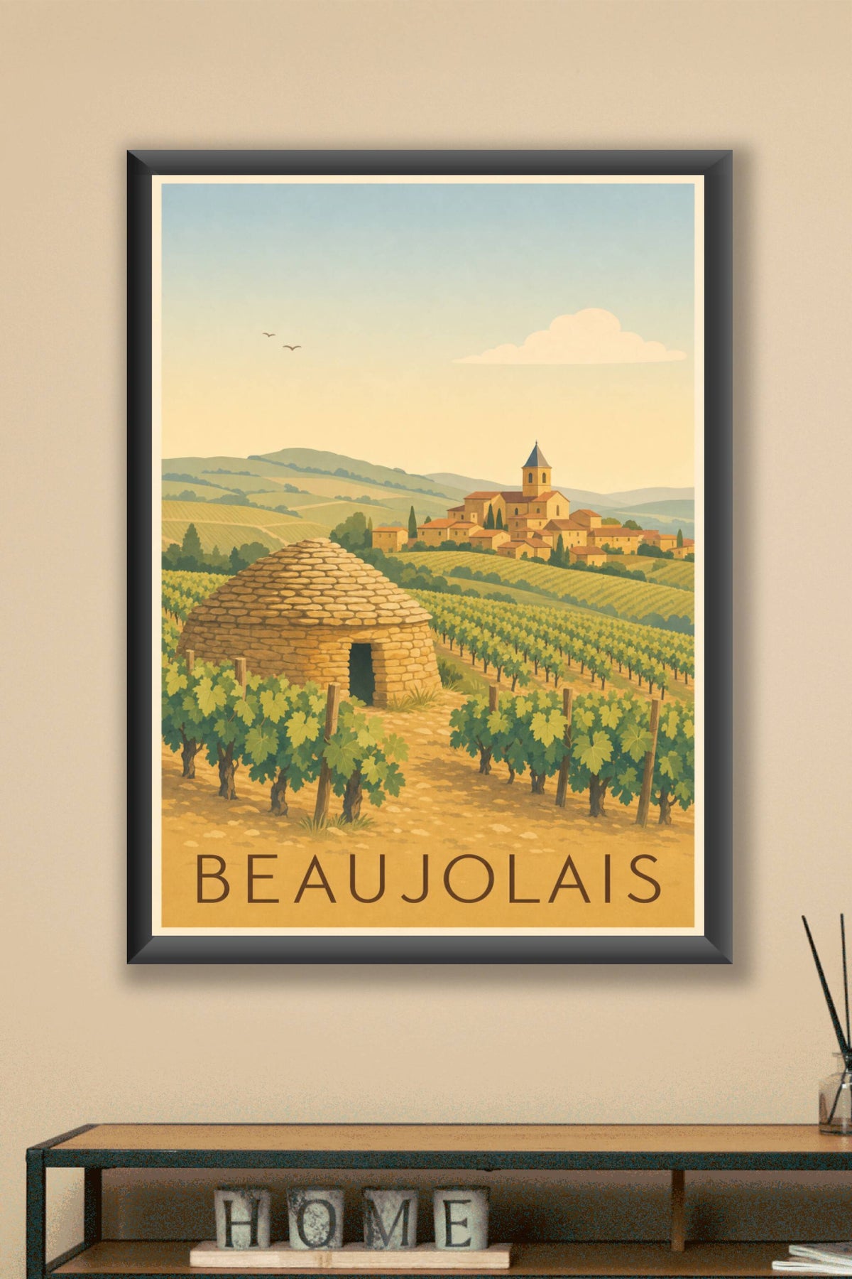Affiche du Beaujolais - Poster des pierres dorées